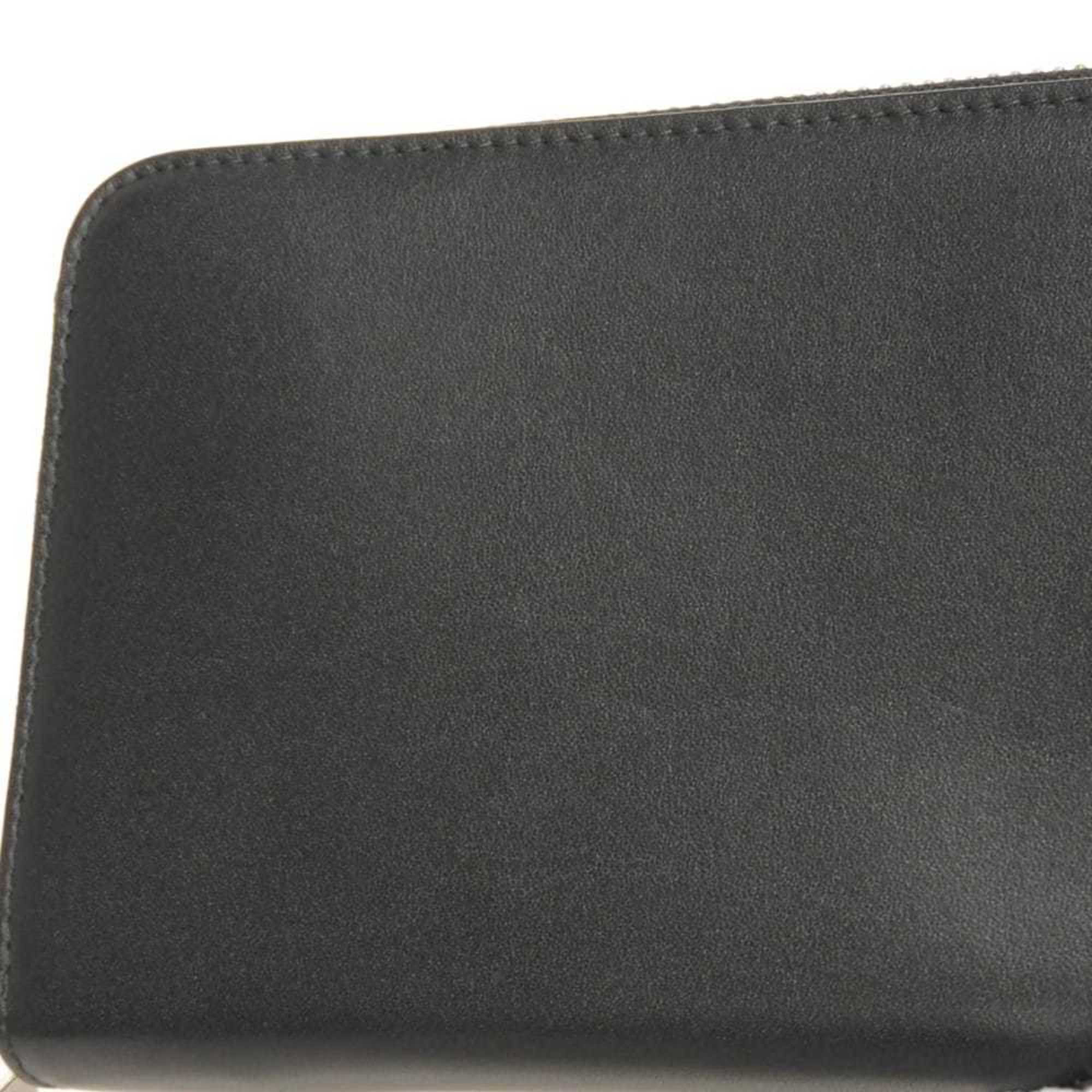 Loewe Black Leather Long Wallet (Bi-Fold) (Pre-Owned)