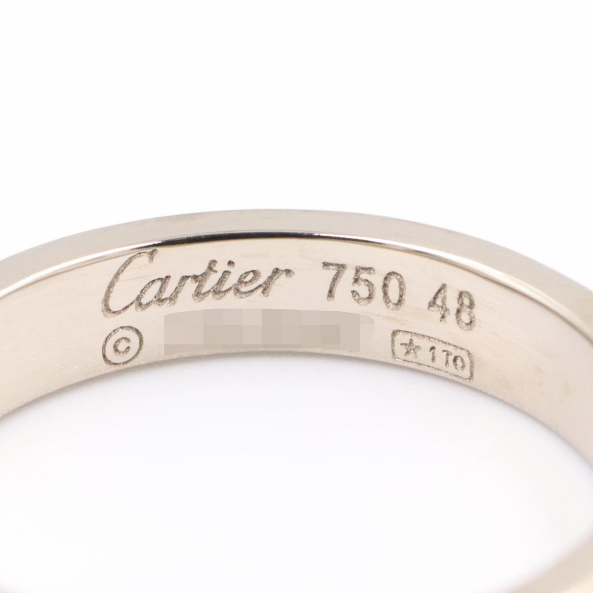 Cartier Silver White Gold (18K) Band Ring (Pre-Owned)