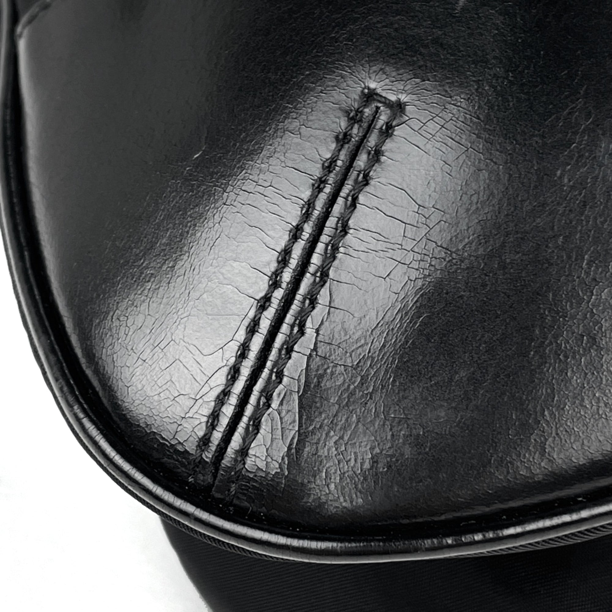 Prada Black Nero Nylon Leather Shoulder Bag (Pre-Owned)