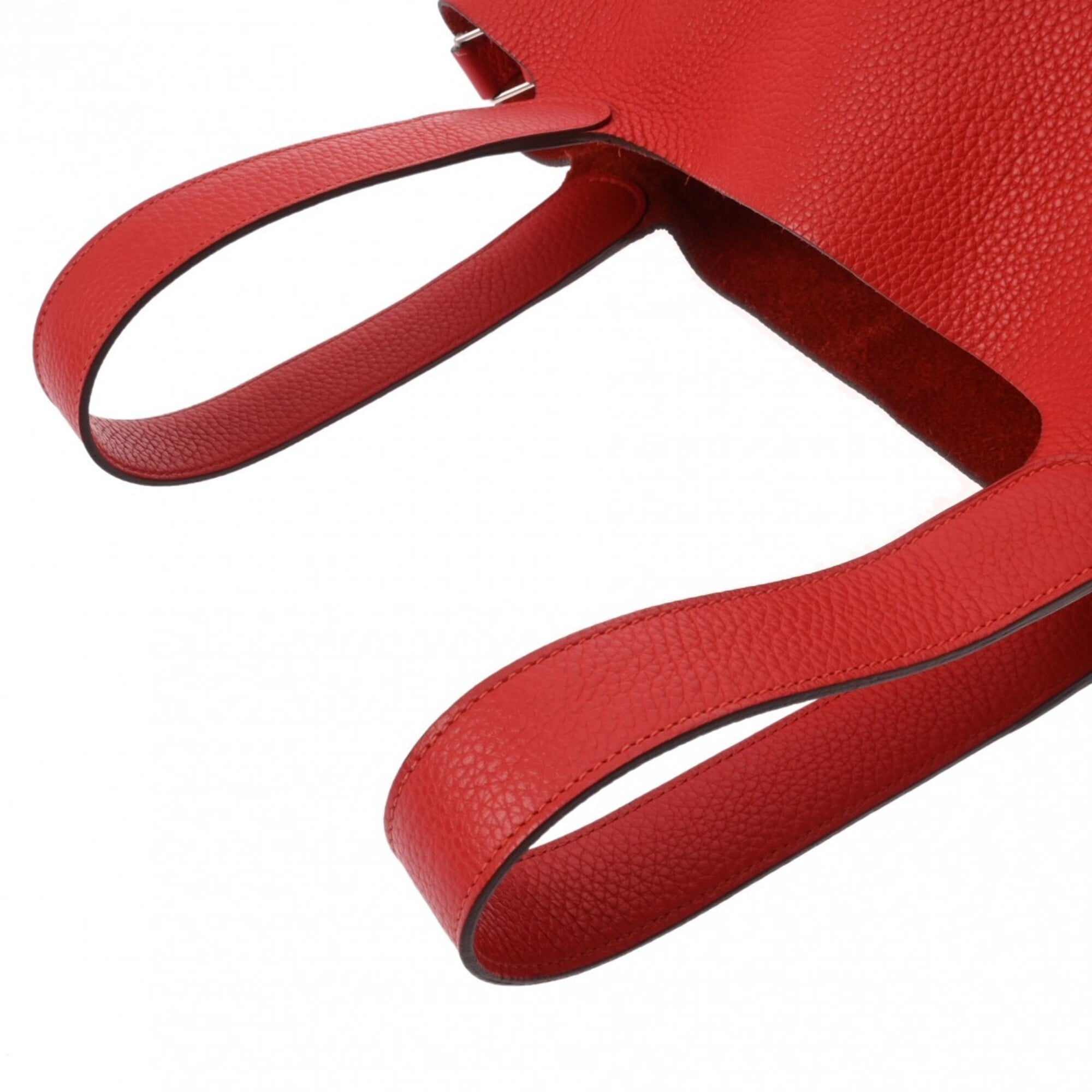 Hermes Picotin Rouge Casaque Taurillon Clemence Leather Handbag (Pre-Owned)