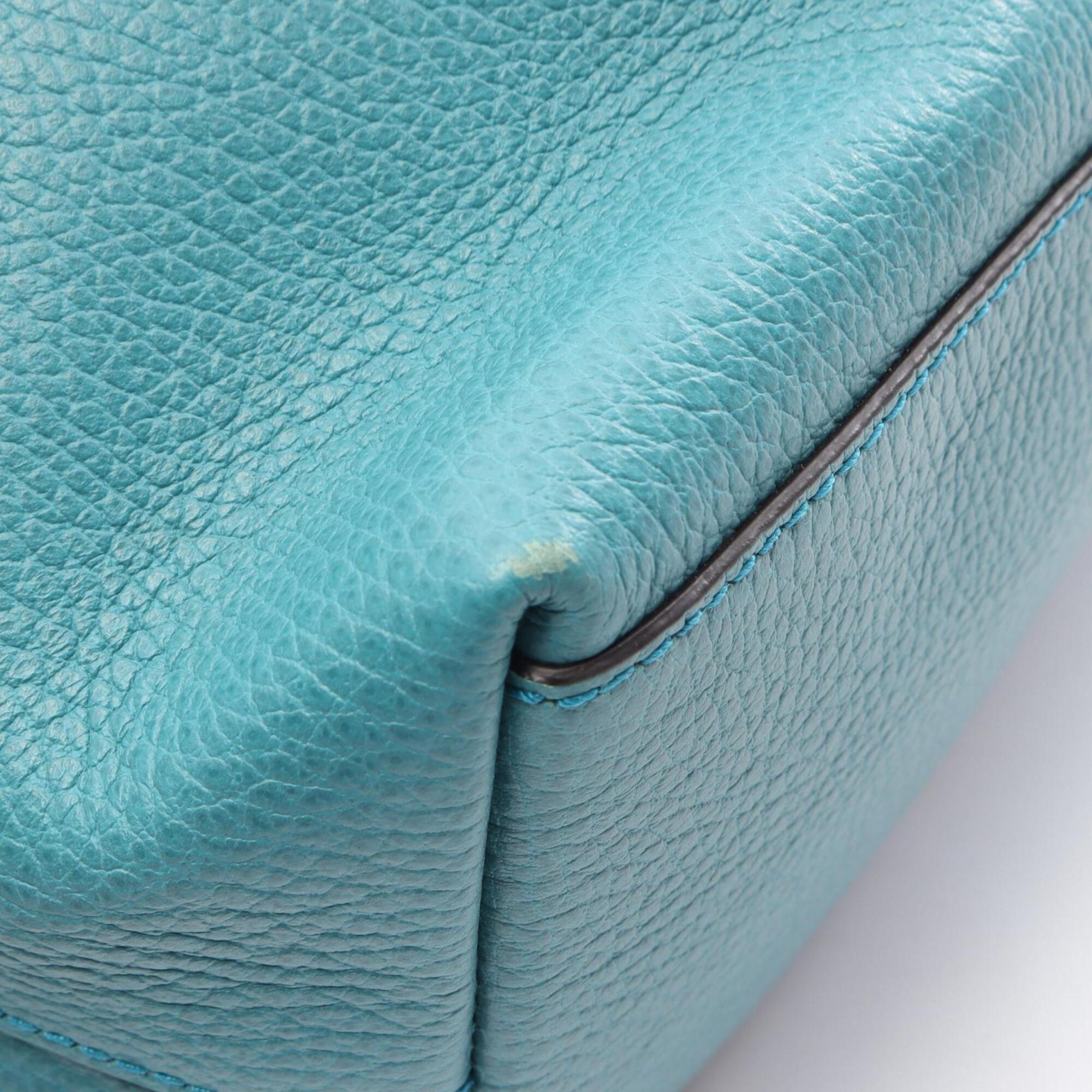 Gucci Blue Leather Handbag (Pre-Owned)