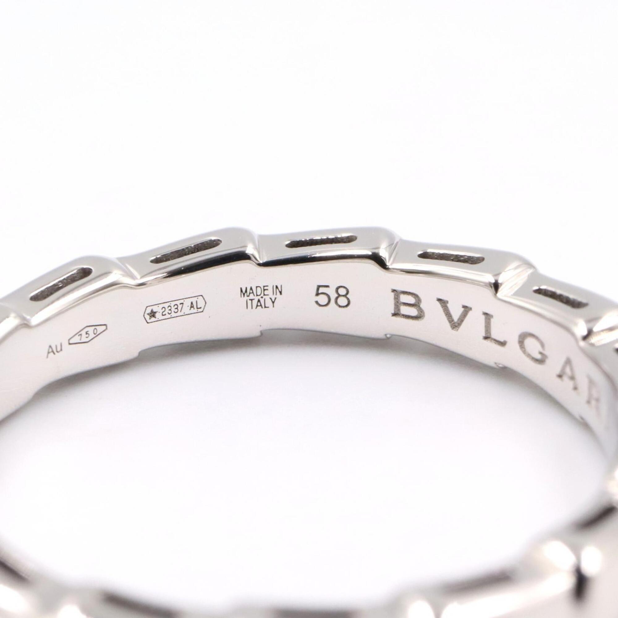 Bvlgari Silver White Gold (18K) Band Ring (Pre-Owned)