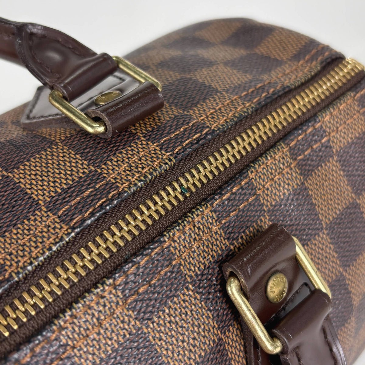 Louis Vuitton Brown Damier Canvas Handbag (Pre-Owned)