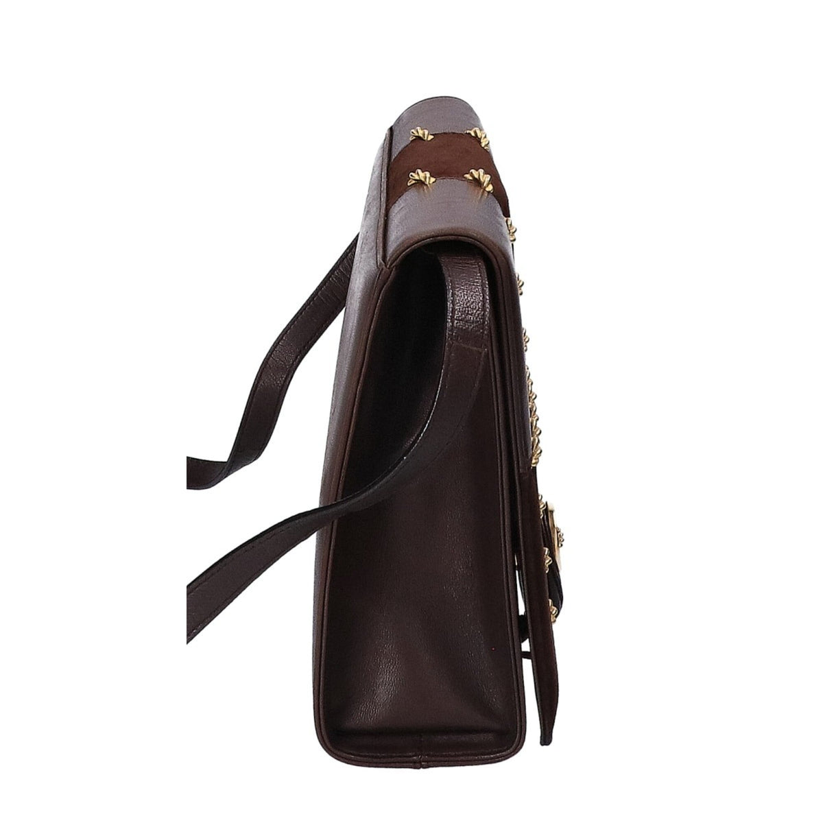 Salvatore Ferragamo Brown Leather Shoulder Bag (Pre-Owned)