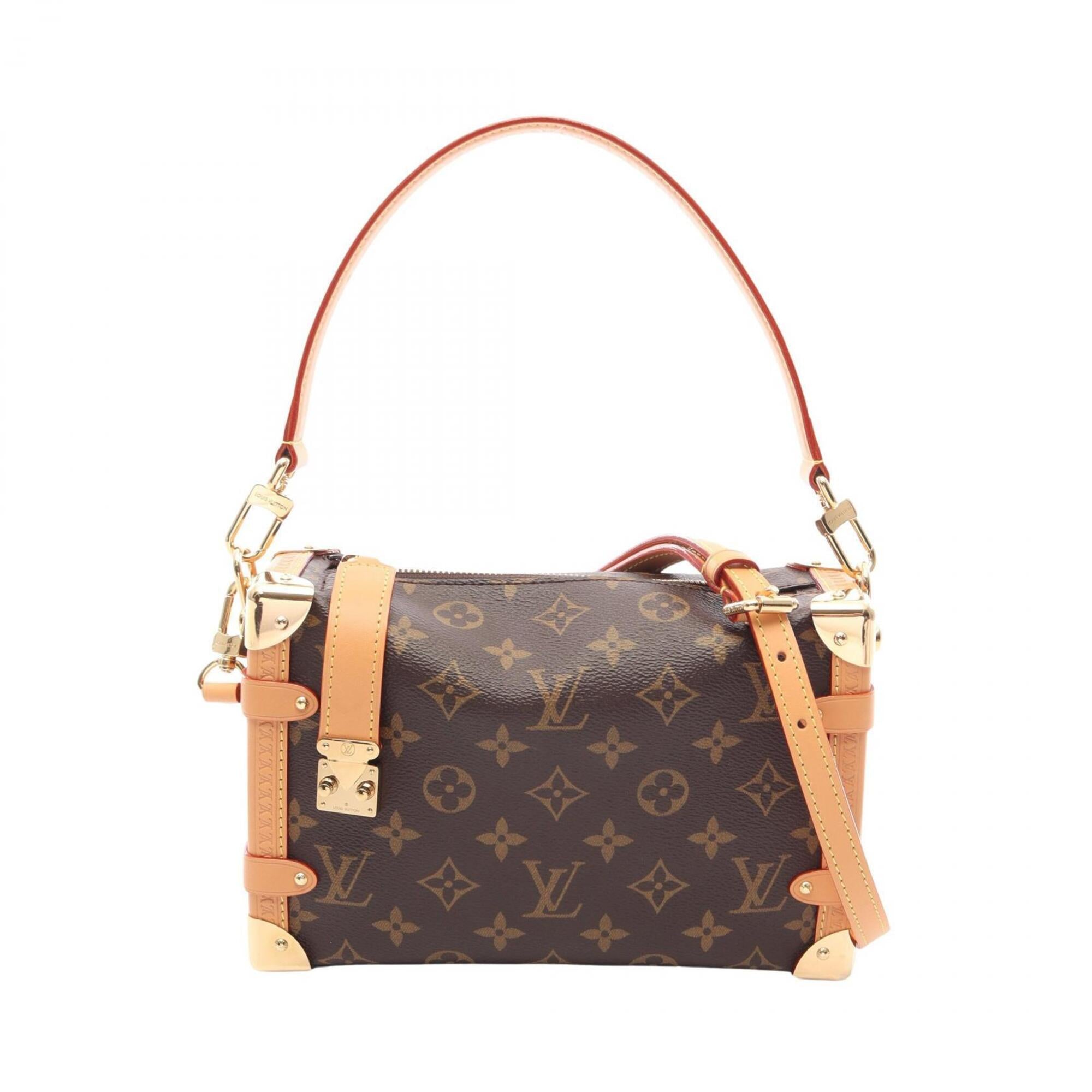 Louis Vuitton Brown Coated Canvas Leather Handbag (Pre-Owned)