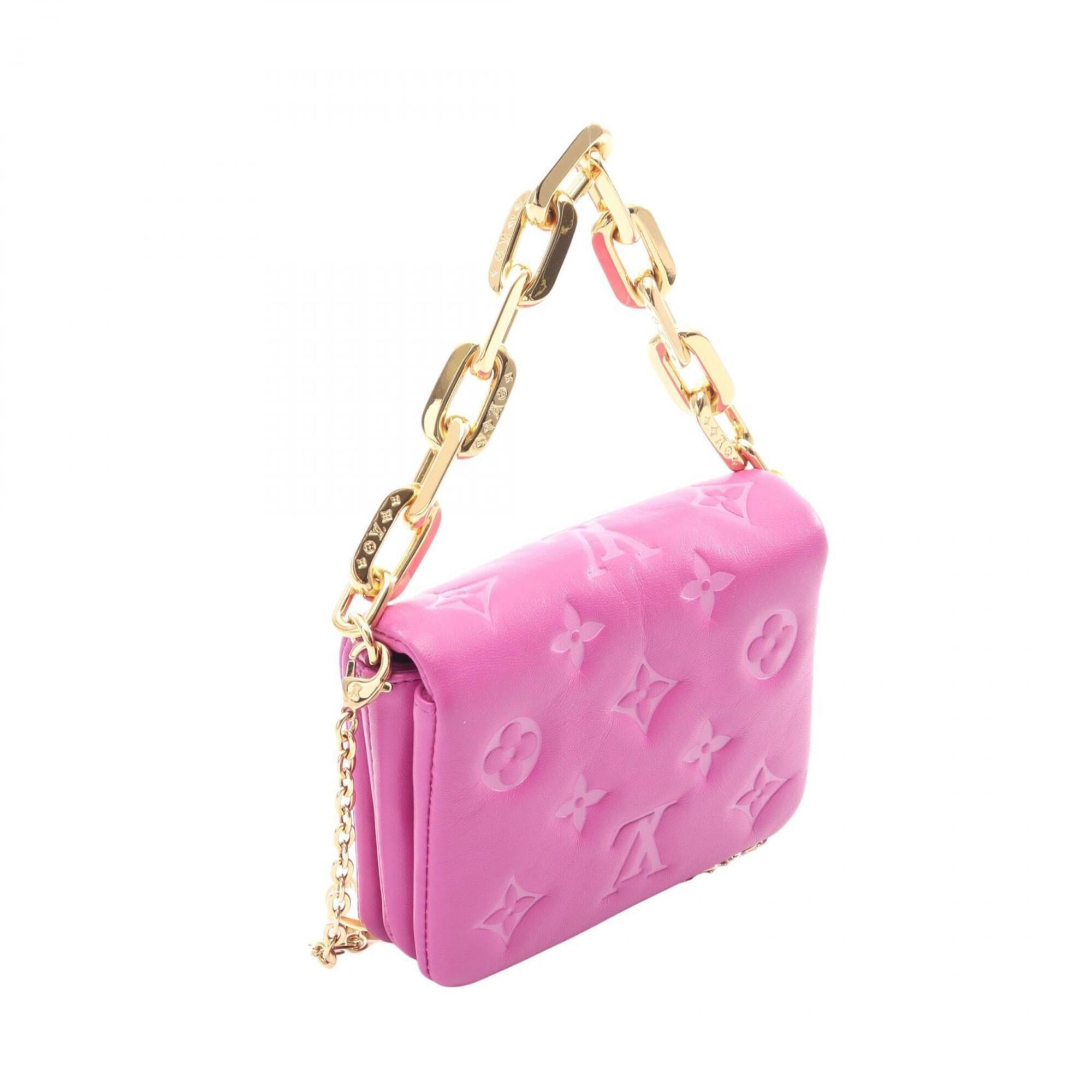Louis Vuitton Purple Leather Handbag (Pre-Owned)