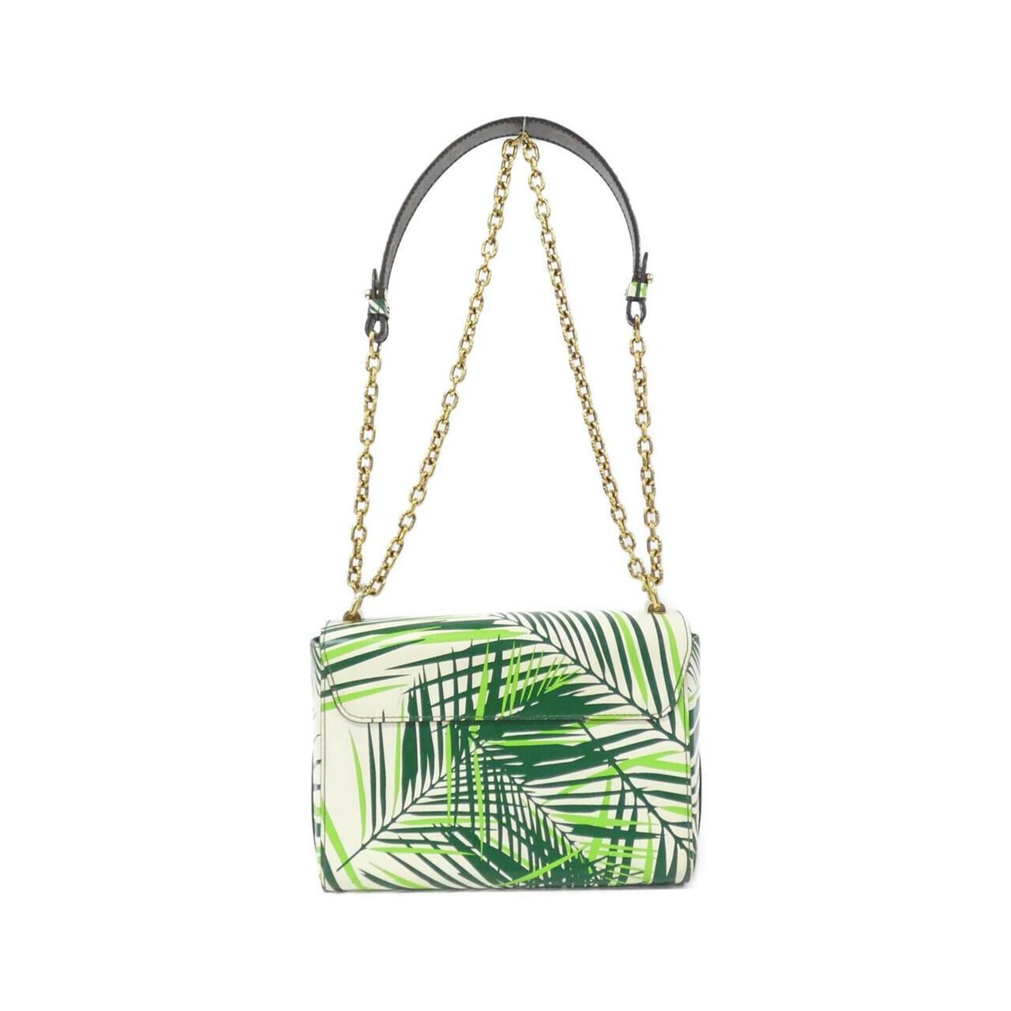 Louis Vuitton Cruise Green Leather Coated Canvas Shoulder Bag (Pre-Owned)
