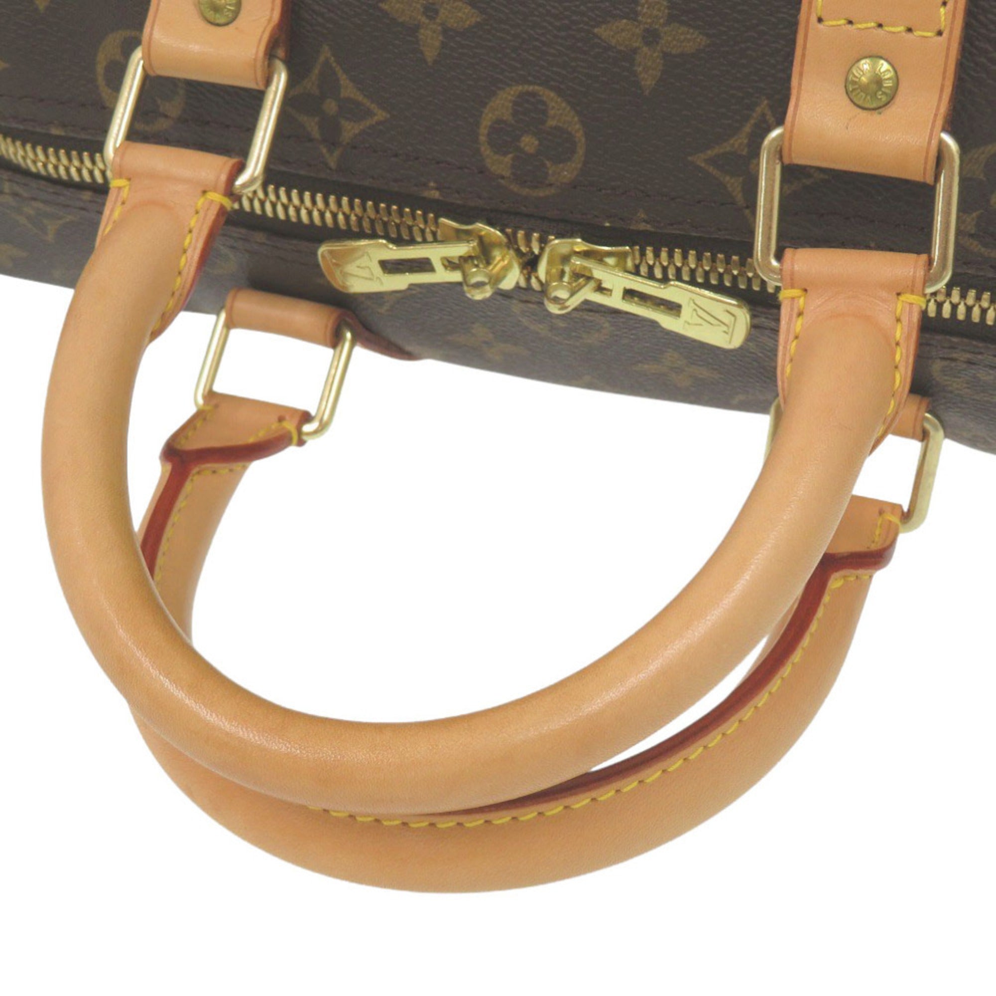 Louis Vuitton Brown Monogram Canvas Boston Bag (Pre-Owned)