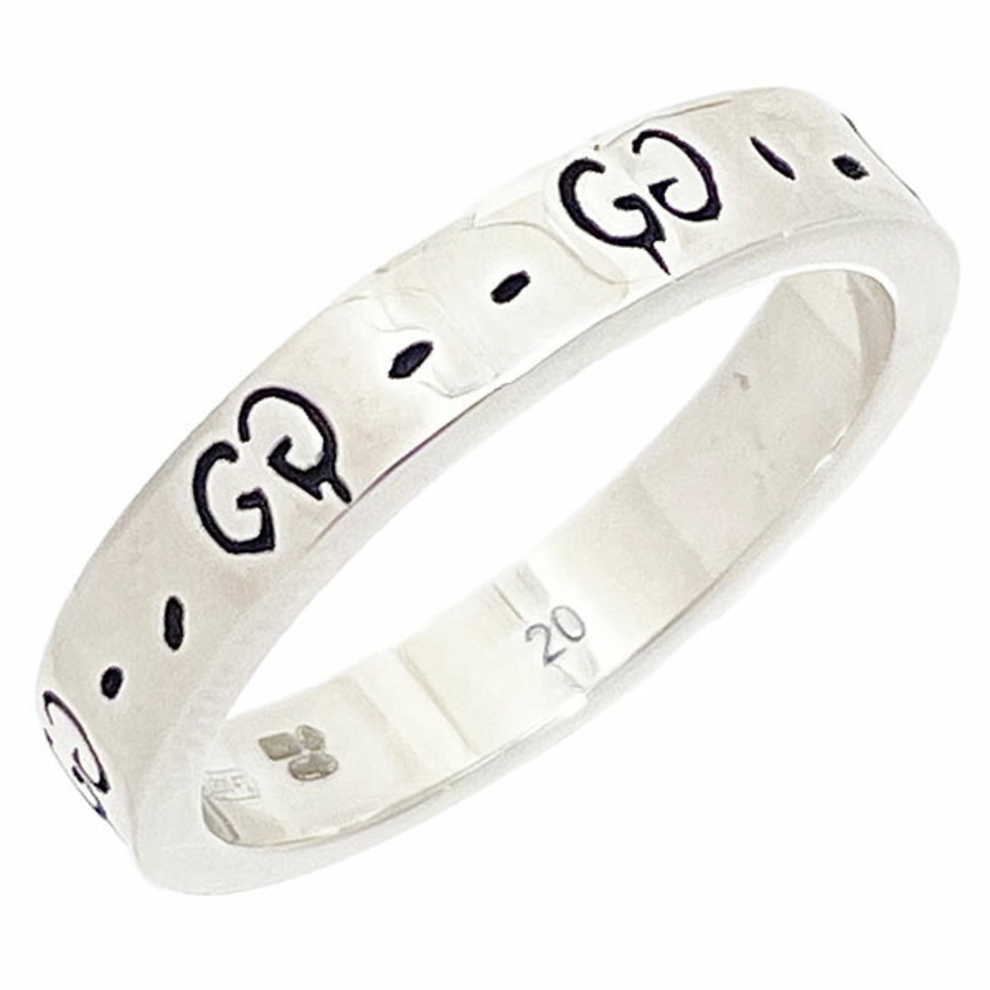 Gucci Silver Sterling Silver 925 Band Ring (Pre-Owned)