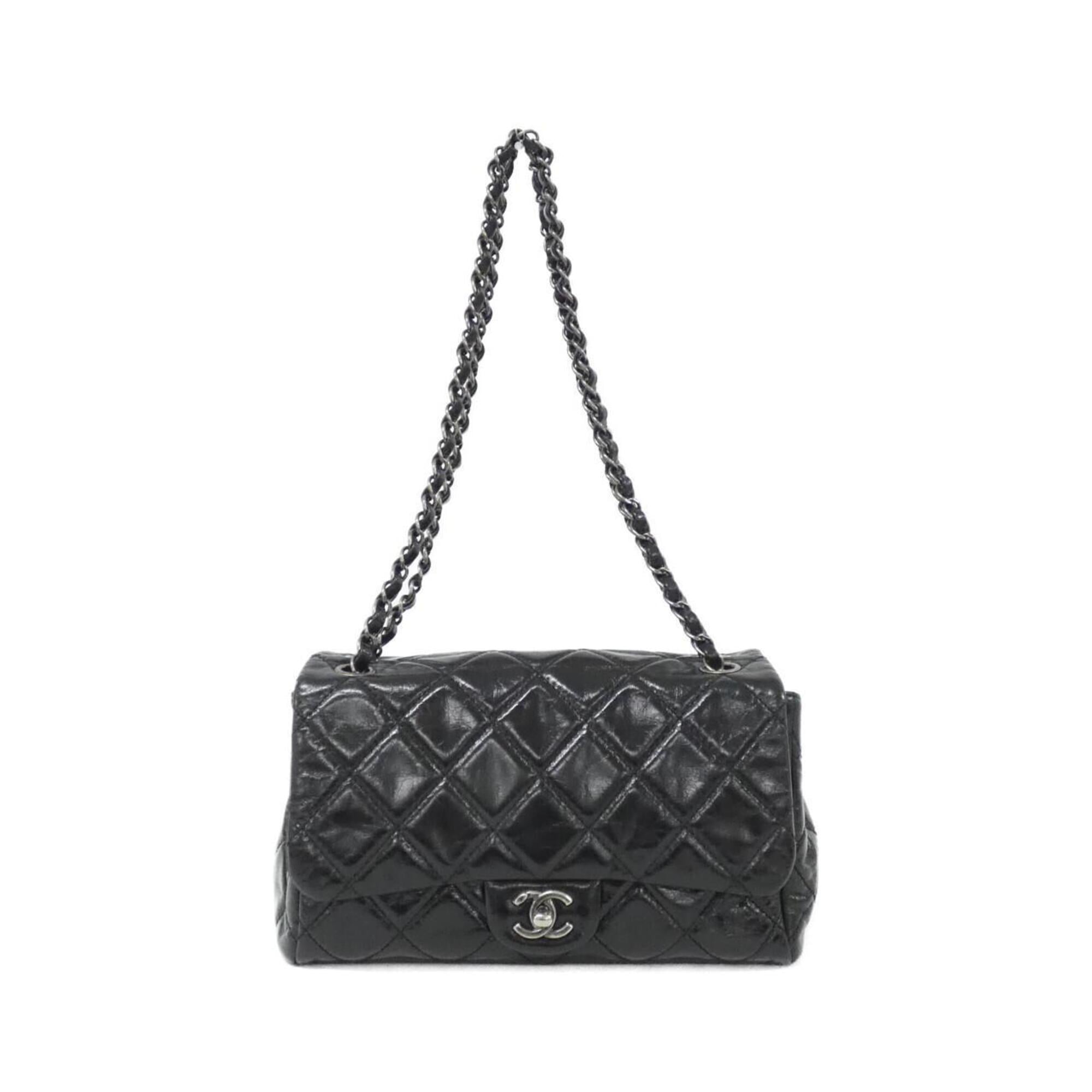 Chanel Black Leather Shoulder Bag (Pre-Owned)