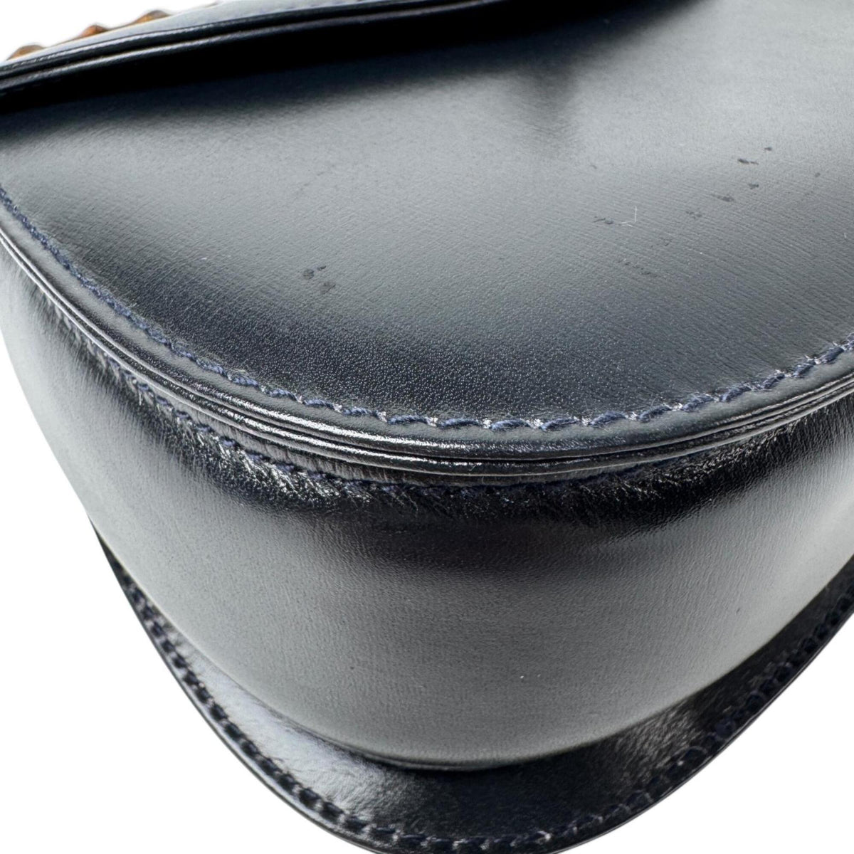 Gucci Black Leather Handbag Shoulder Bag (Pre-Owned)