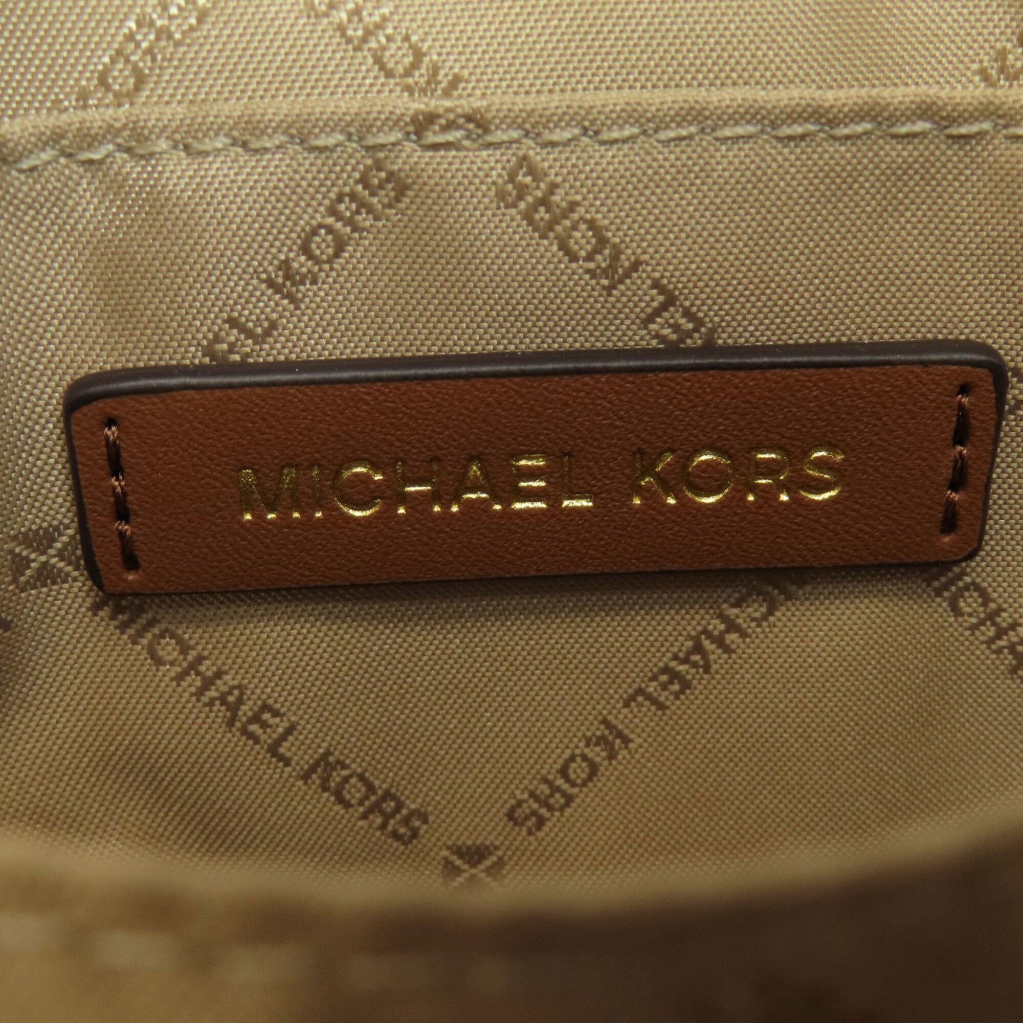 Michael Kors Brown Pvc Backpack (Pre-Owned)