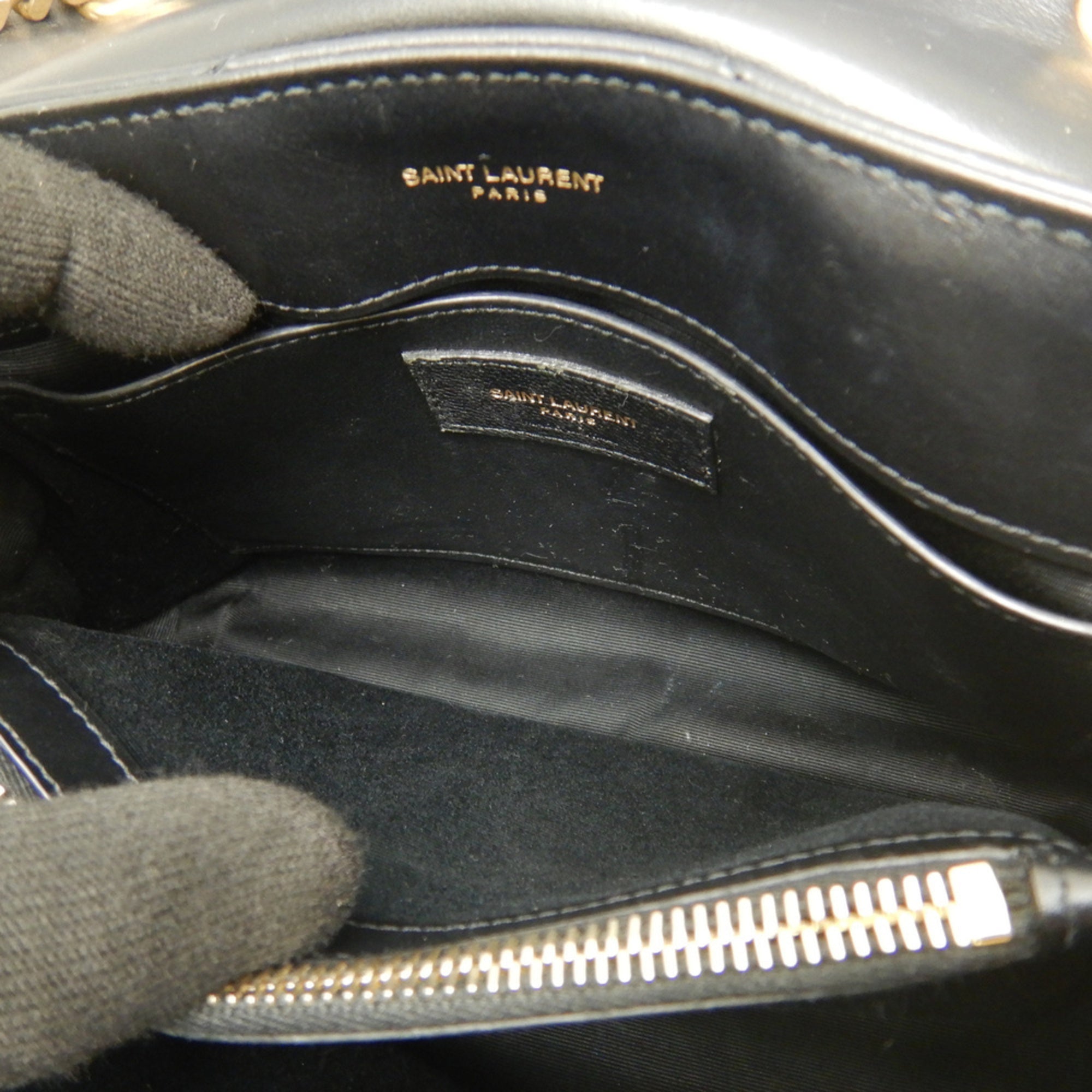 Yves Saint Laurent Black Leather Shoulder Bag (Pre-Owned)