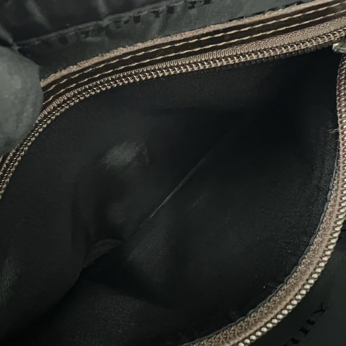 Burberry Beige Brown Canvas Leather Shoulder Bag (Pre-Owned)