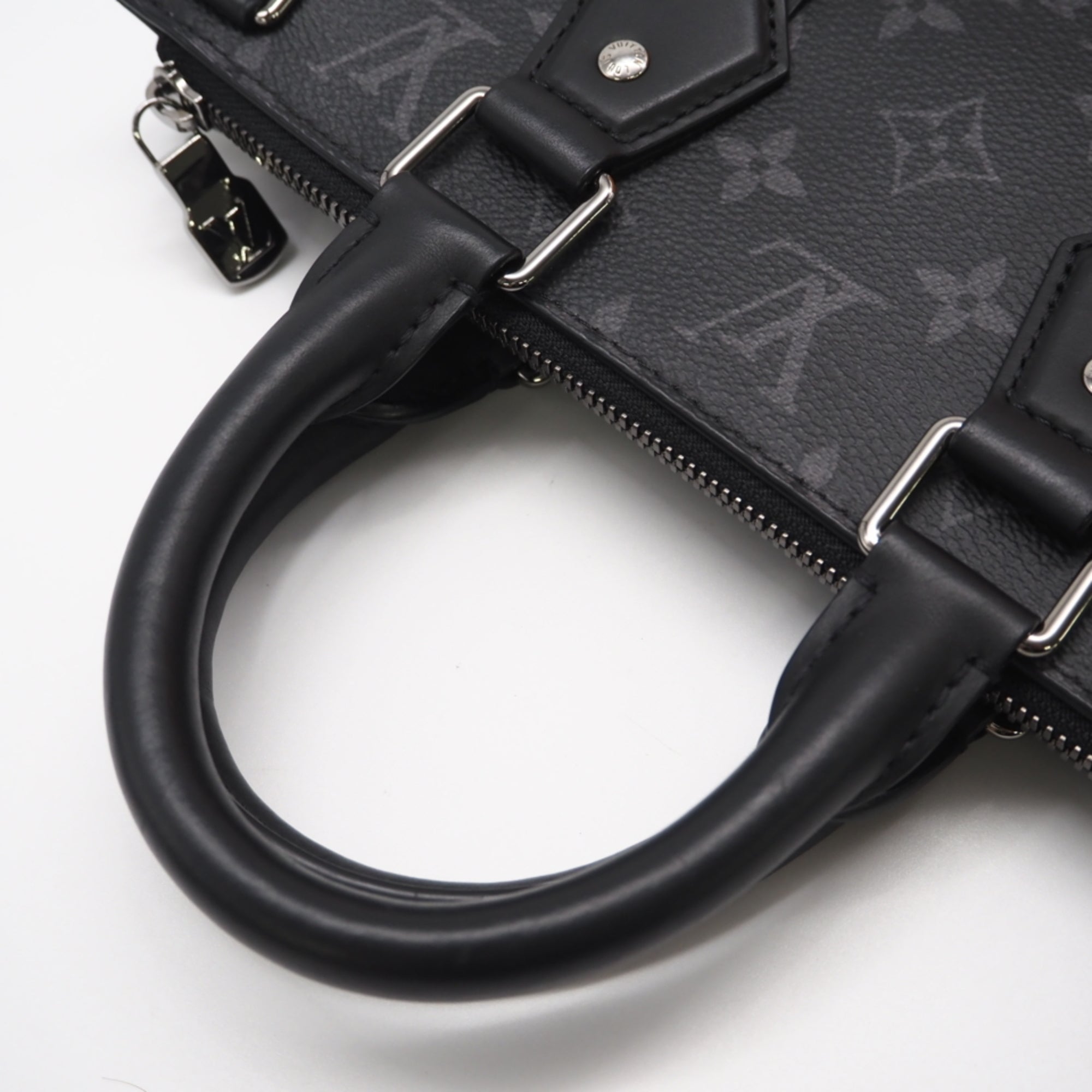 Louis Vuitton Black Gray Monogram Eclipse Monogram Eclipse Handbag (Pre-Owned)
