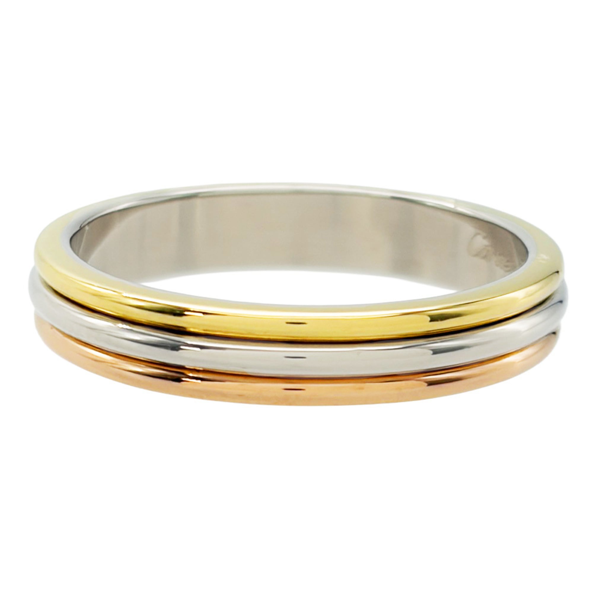 Cartier Louis Cartier Yellow Gold (18K) Pink Gold (18K) White Gold (18K) Band Ring (Pre-Owned)