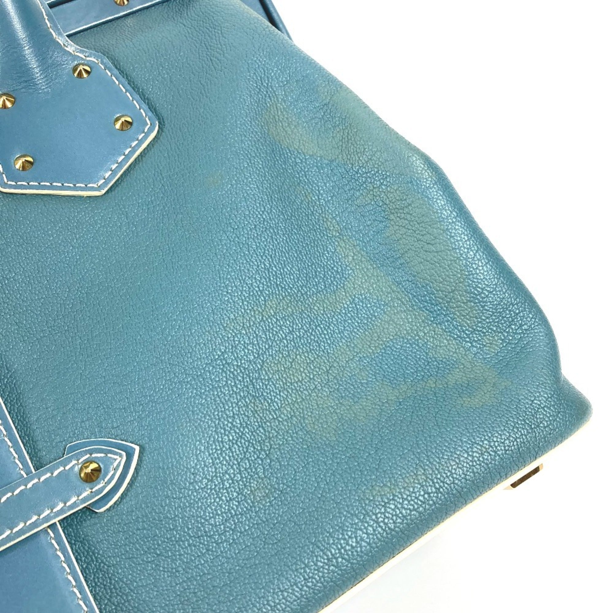 Louis Vuitton Blue Suhali Leather Leather Handbag Tote Bag (Pre-Owned)