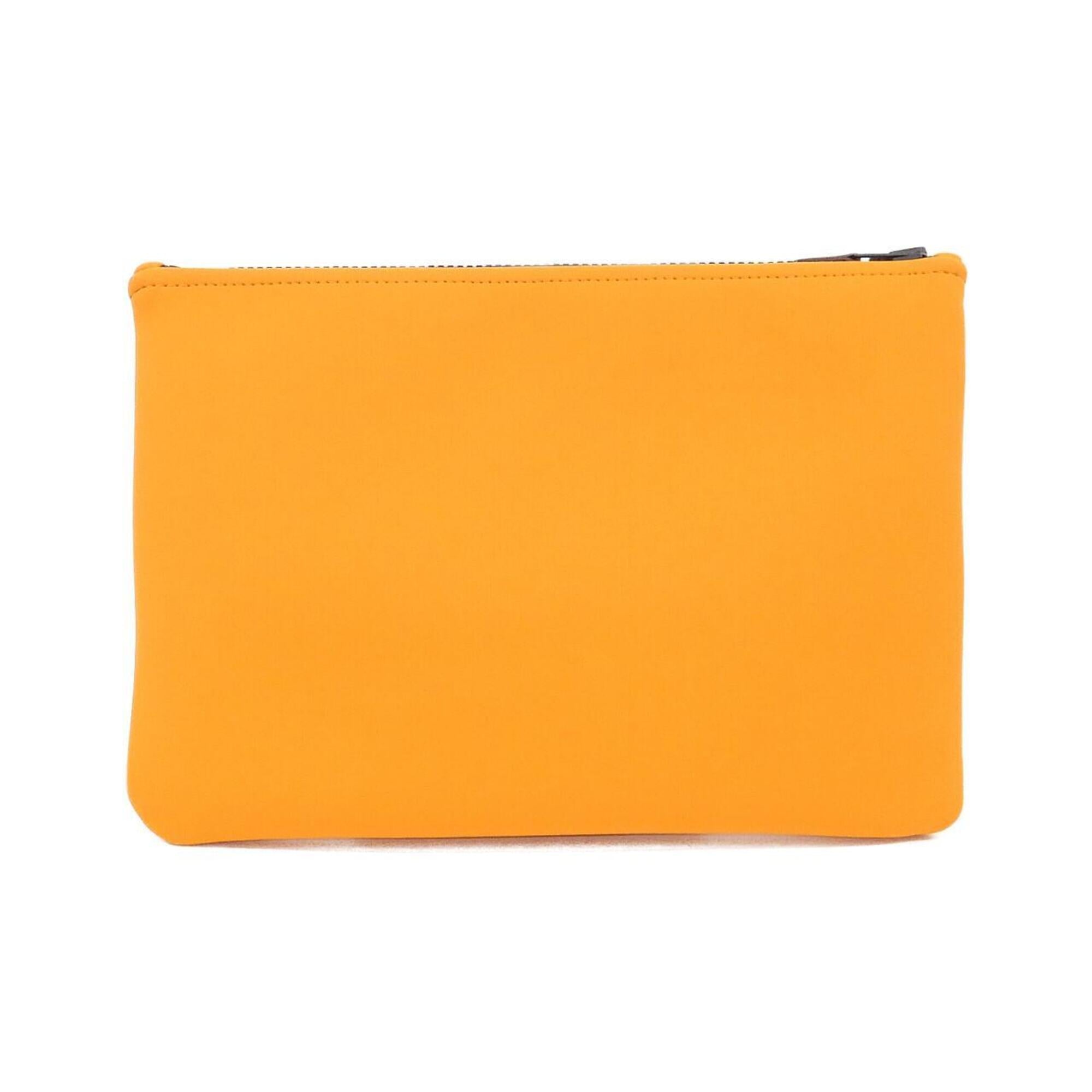 Hermes Orange Polyamide Handbag (Pre-Owned)
