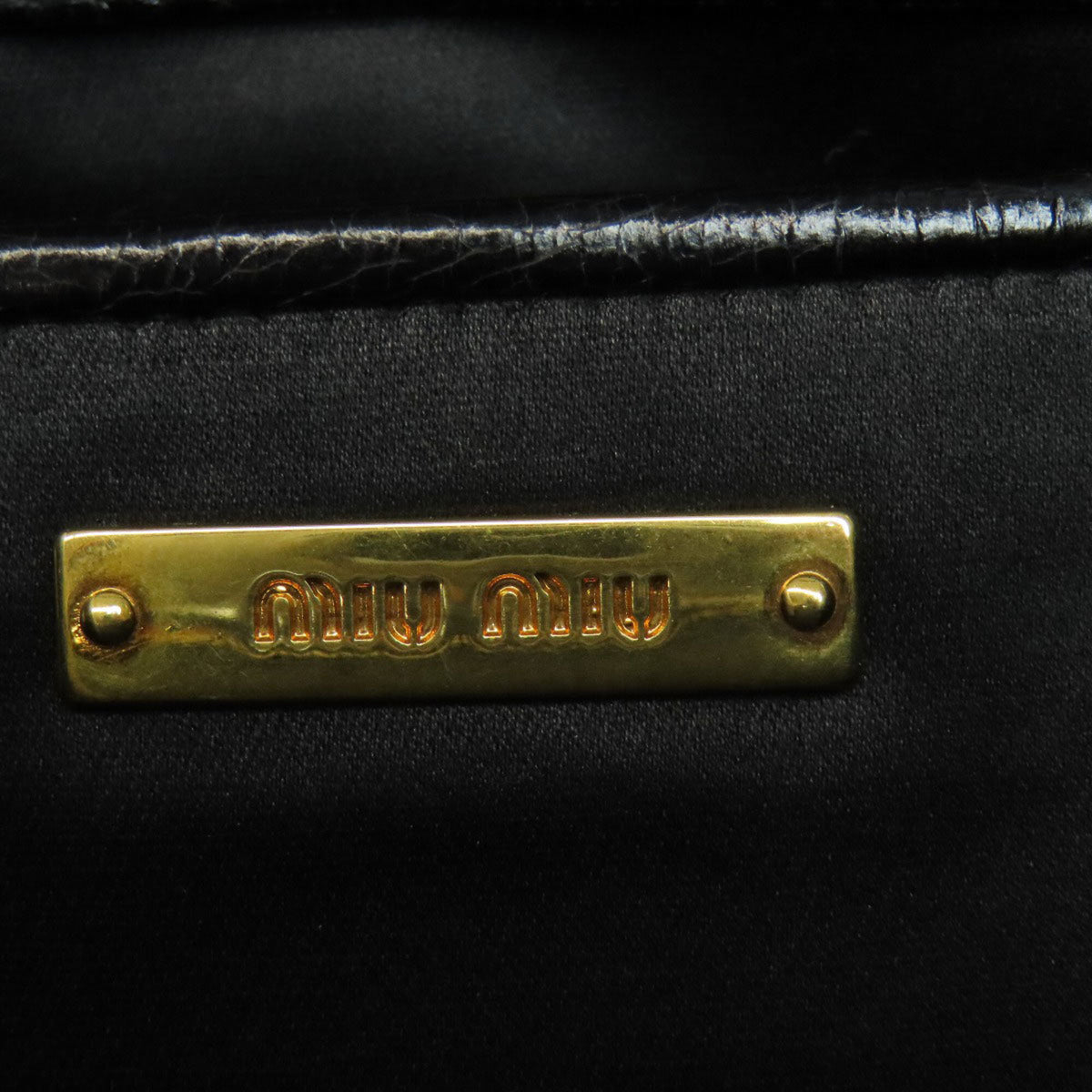 Miu Miu Black Leather Handbag (Pre-Owned)