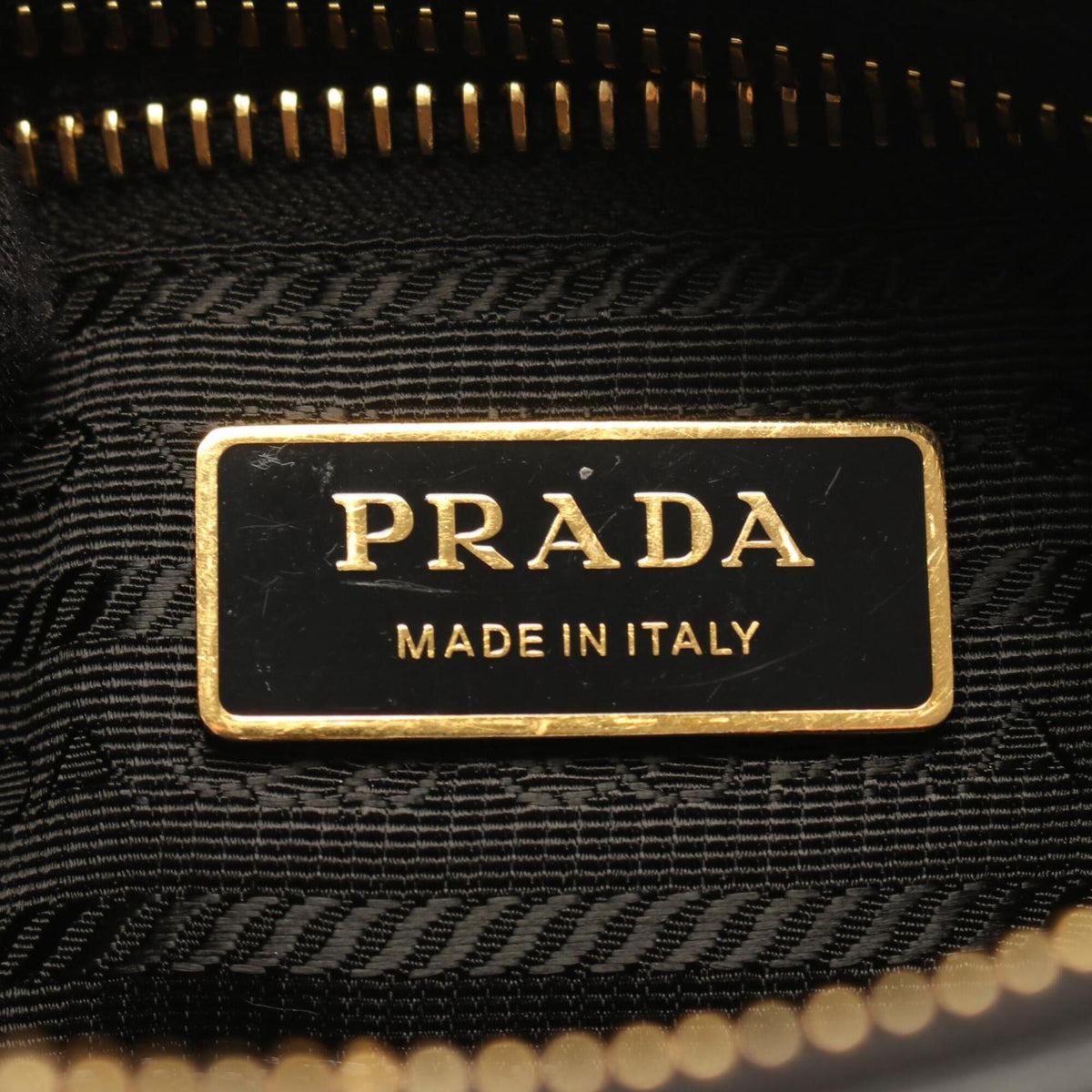 Prada Black Nylon Leather Handbag Shoulder Bag (Pre-Owned)
