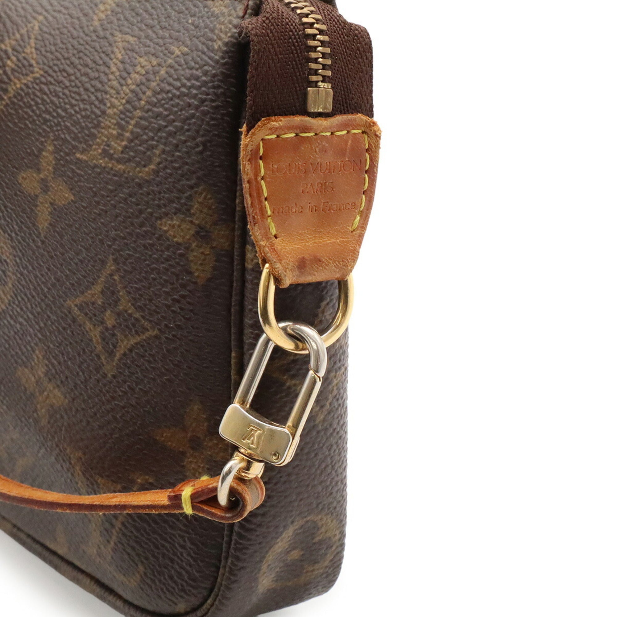 Louis Vuitton Brown Monogram Canvas Handbag Pochette Pouch (Pre-Owned)