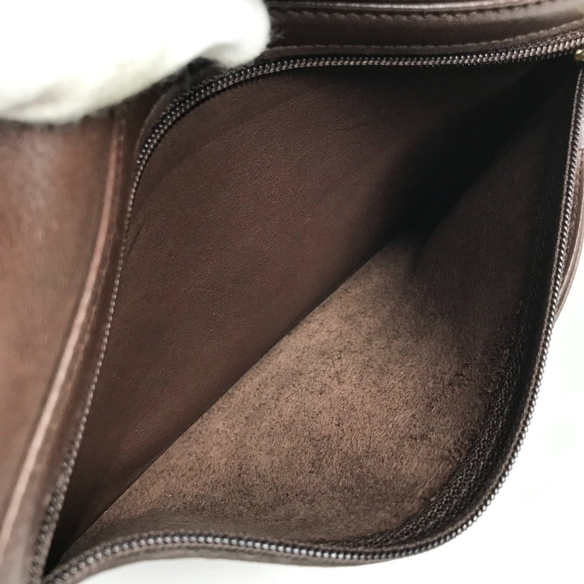 Coach Brown Leather Clutch Bag (Pre-Owned)