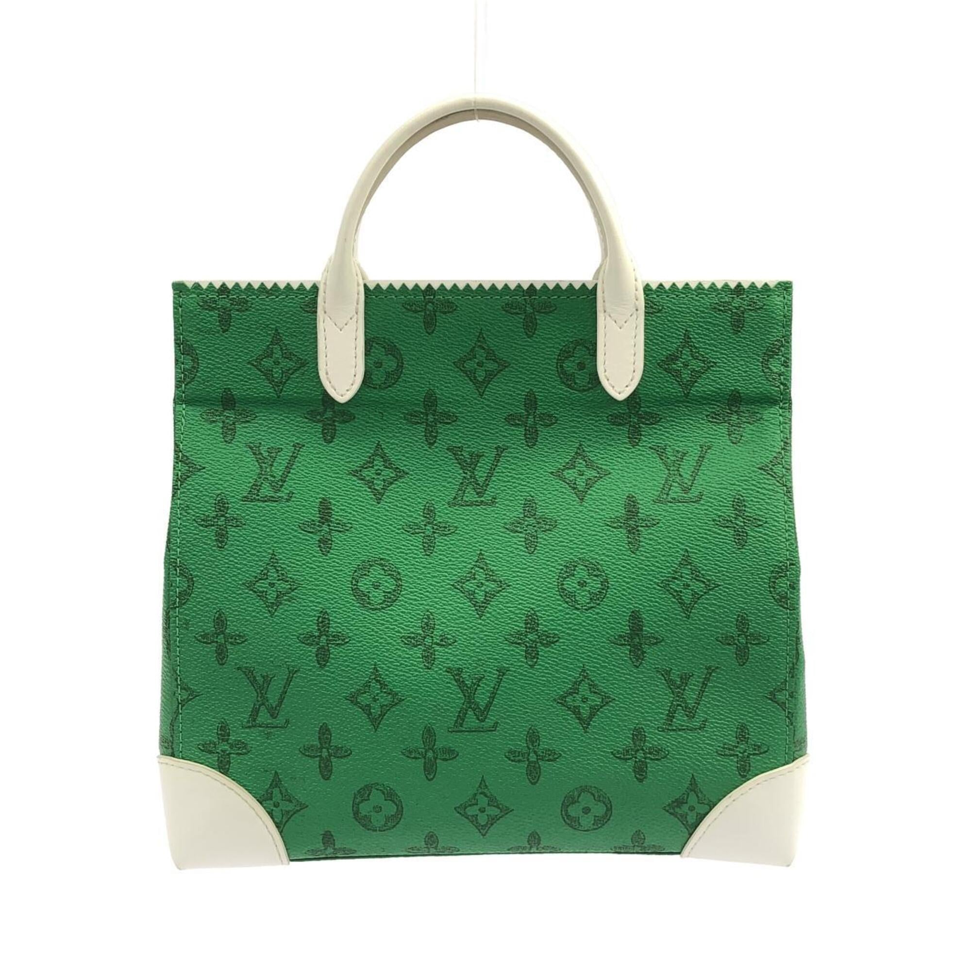 Louis Vuitton Green Vert Coated Canvas Handbag (Pre-Owned)