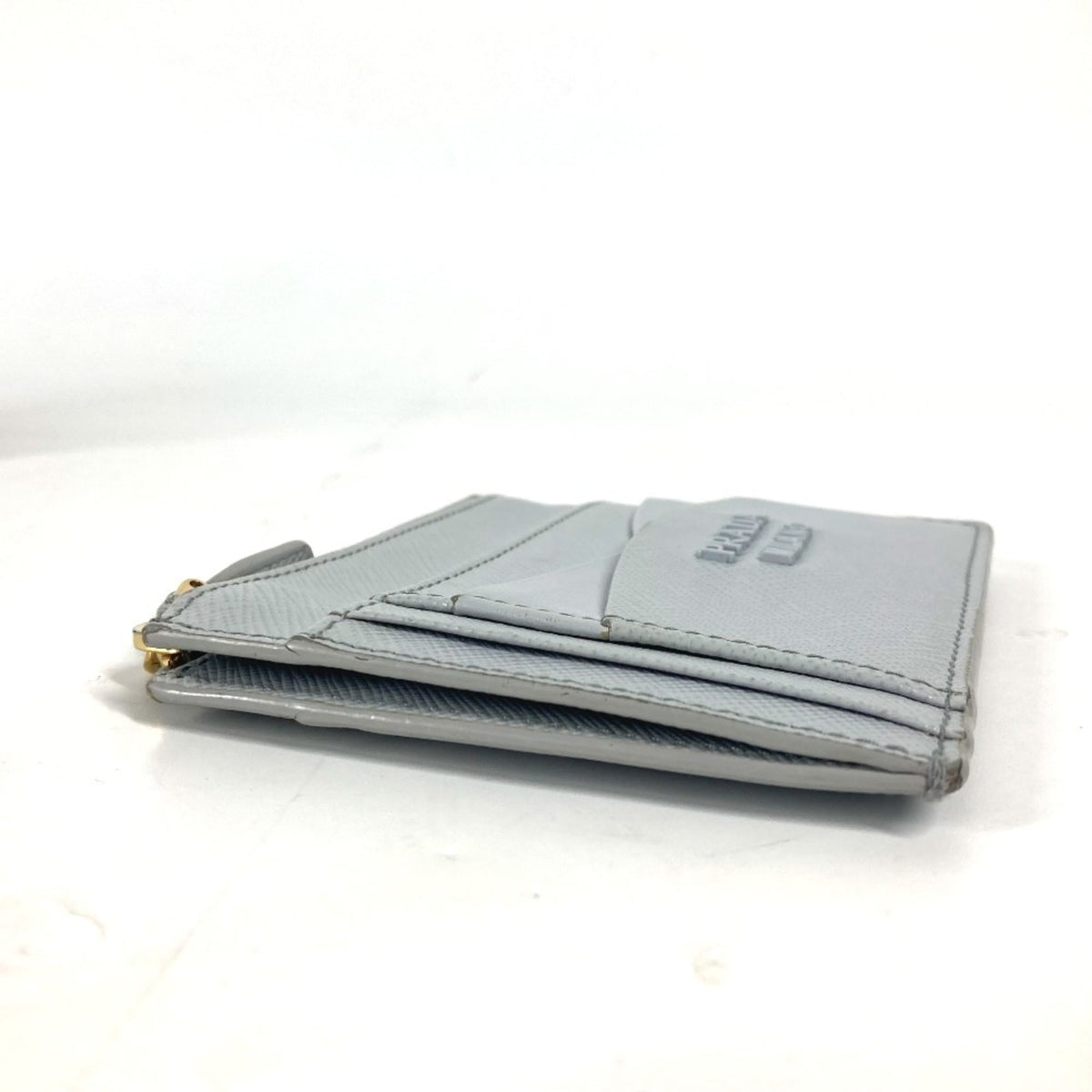 Prada Blue Saffiano Metal Coin Purse/Coin Case (Pre-Owned)