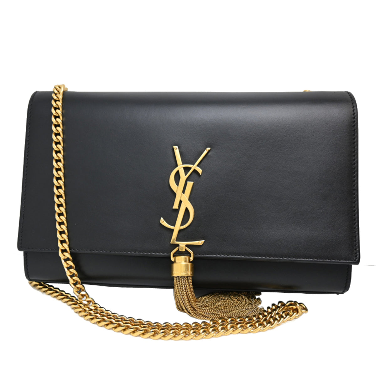 Yves Saint Laurent Black Leather Shoulder Bag (Pre-Owned)