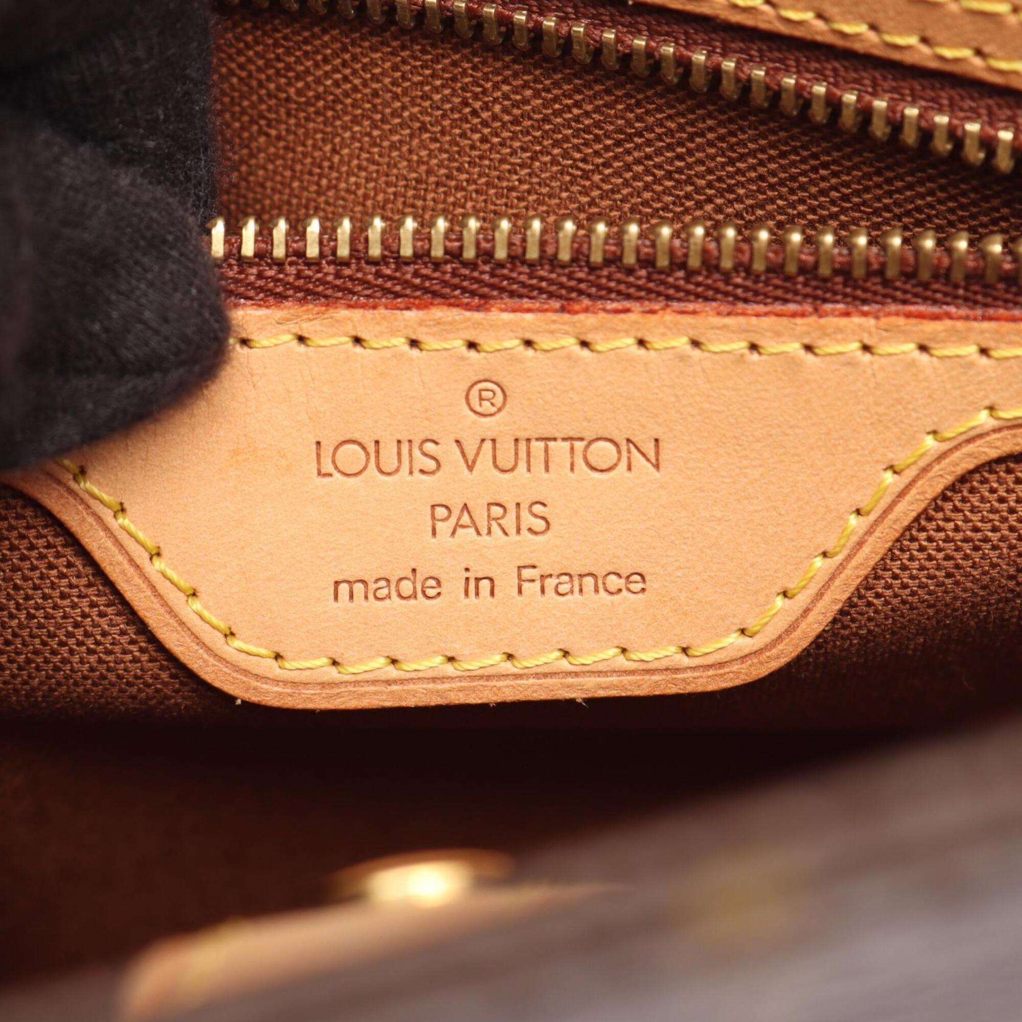 Louis Vuitton Brown Coated Canvas Pvc Monogram Leather Handbag (Pre-Owned)
