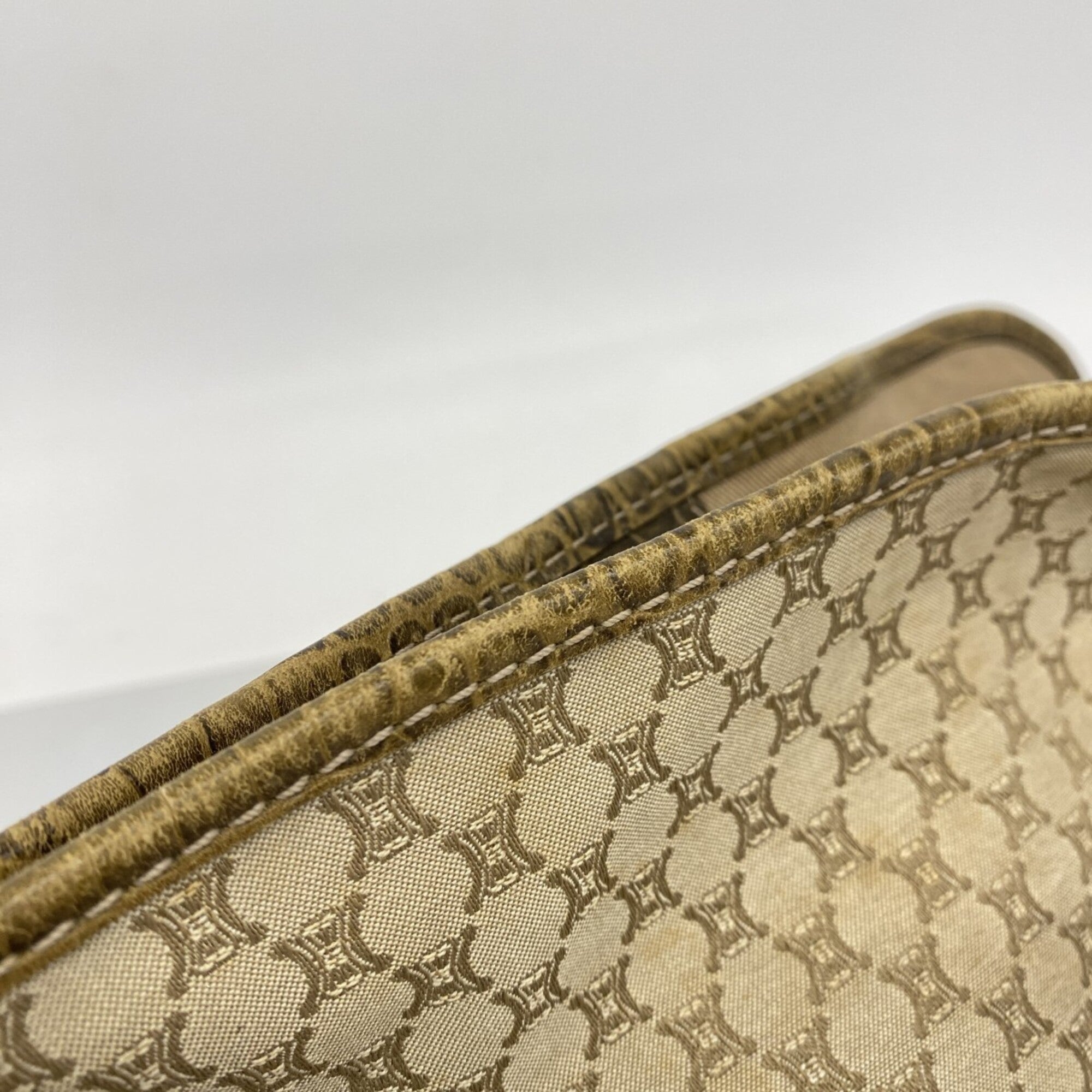 Celine Beige Nylon Canvas Tote Bag (Pre-Owned)