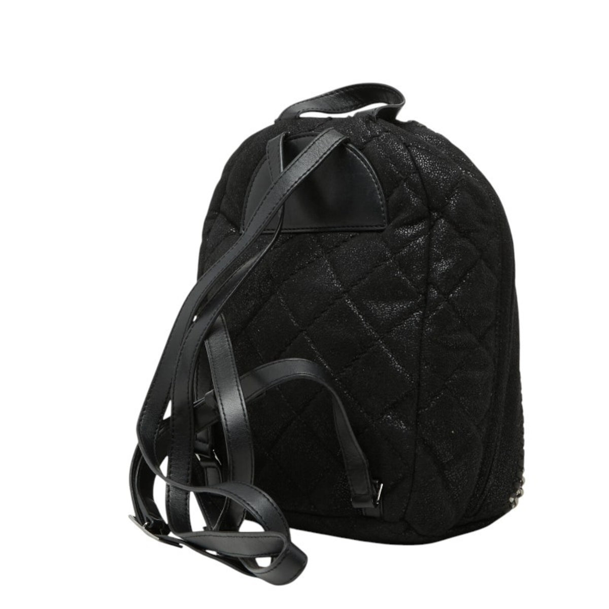 Stella Mccartney Black Polyester Leather Backpack (Pre-Owned)