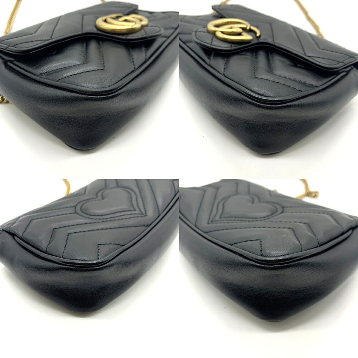 Gucci Black Quilting Shoulder Bag (Pre-Owned)