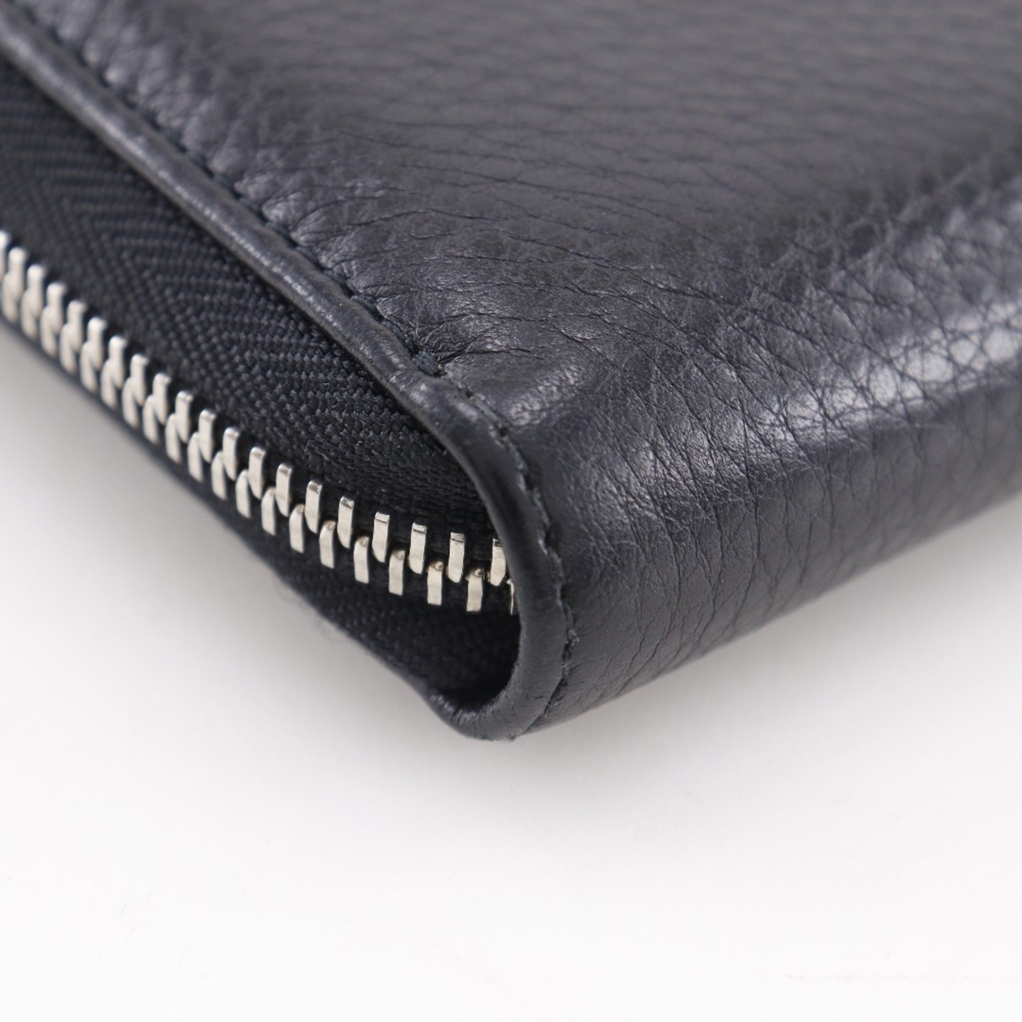 Gucci Black Leather Long Wallet (Bi-Fold) (Pre-Owned)