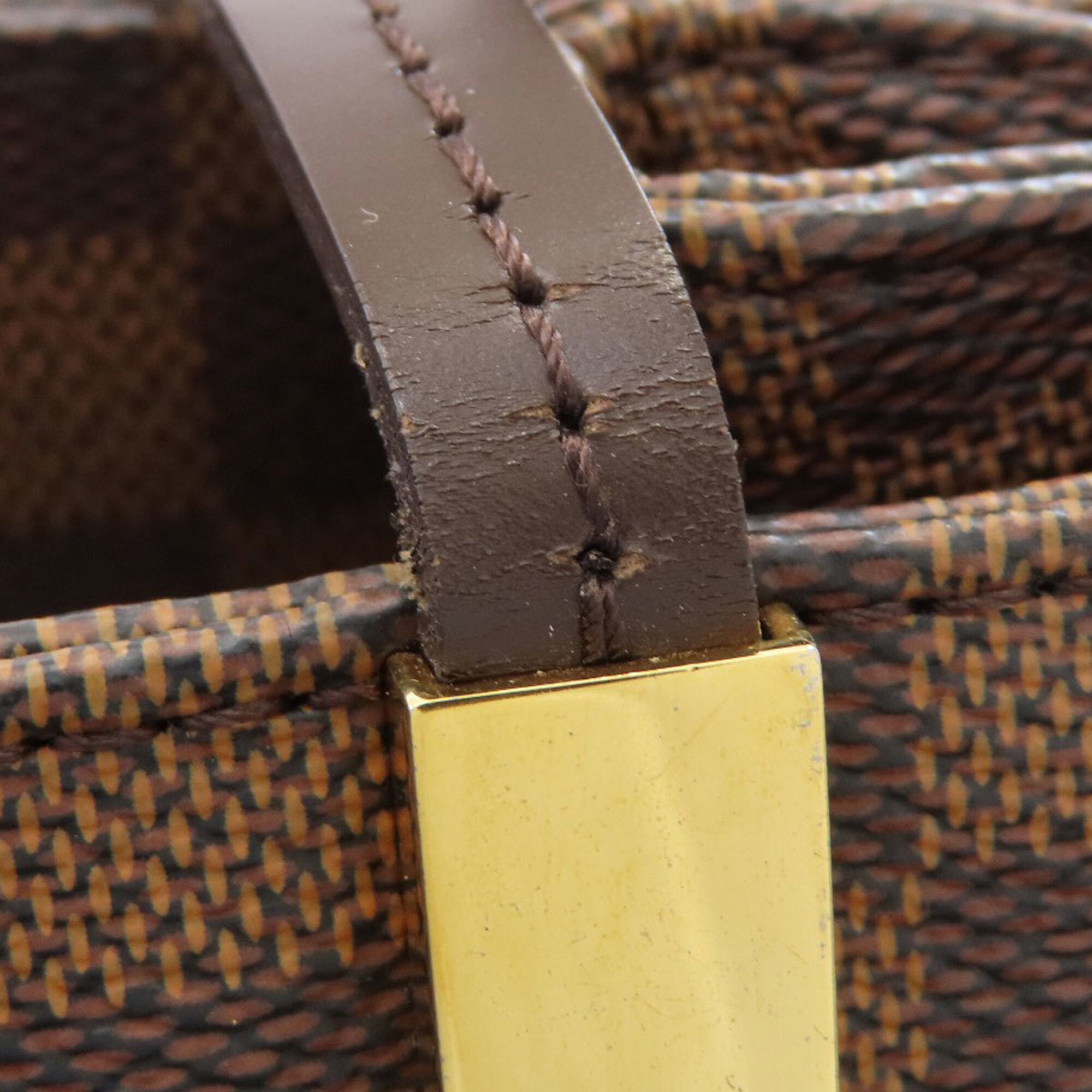 Louis Vuitton Damier Damier Canvas Ebene Damier Canvas Tote Bag (Pre-Owned)