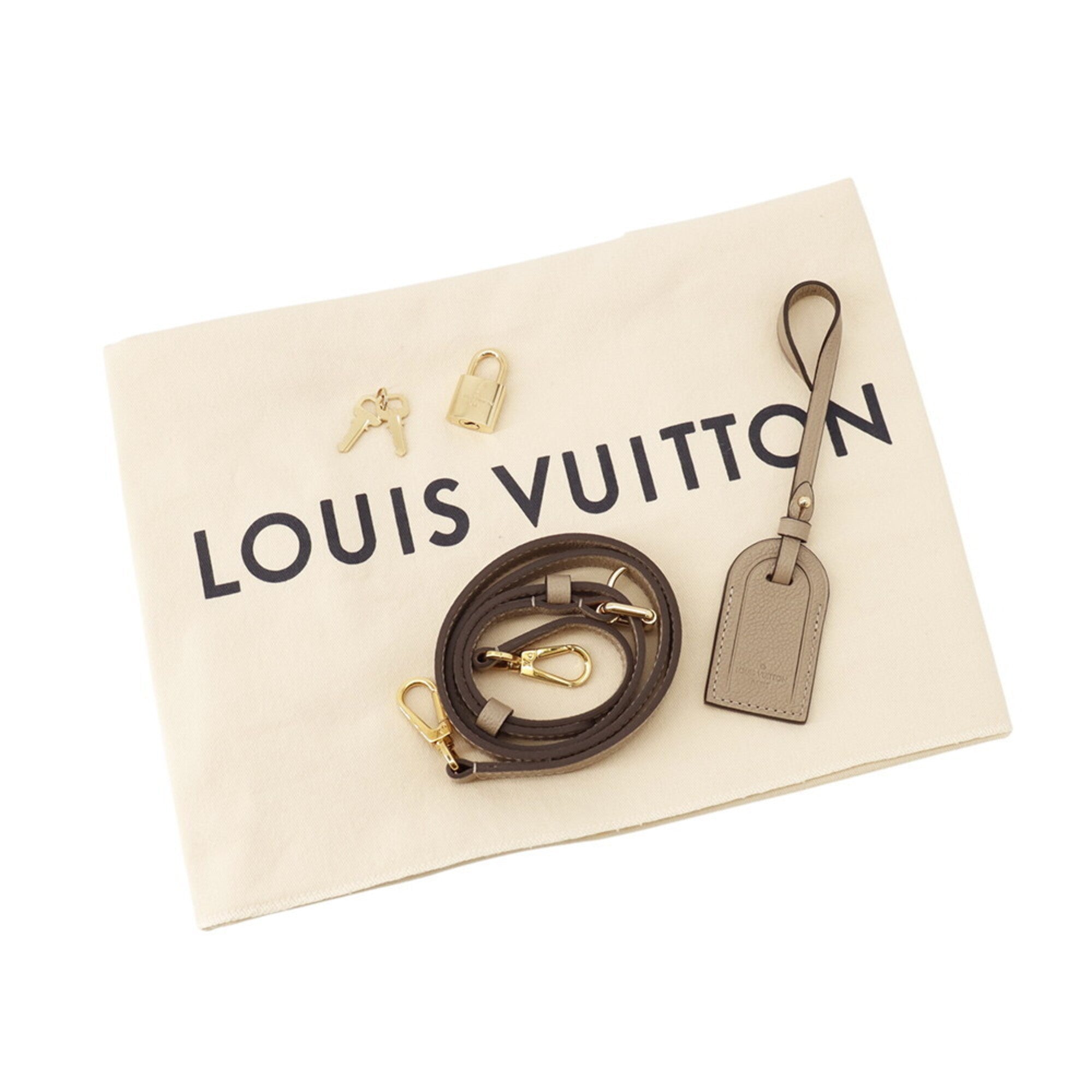 Louis Vuitton Monogram Empreinte Tourterelle Monogram Empreinte Handbag Shoulder Bag (Pre-Owned)