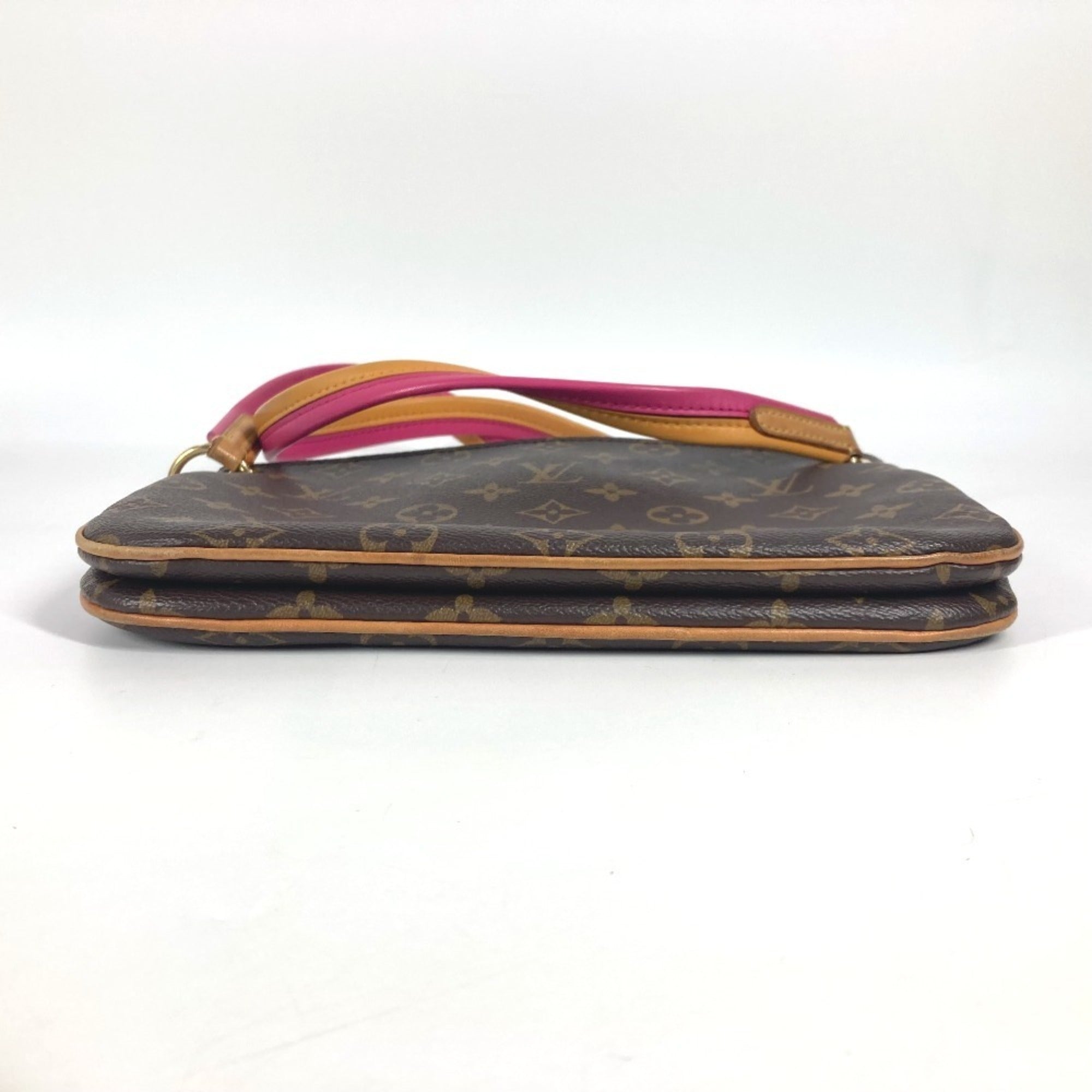 Louis Vuitton Brown Monogram Pink Monogram Pochette Shoulder Bag (Pre-Owned)