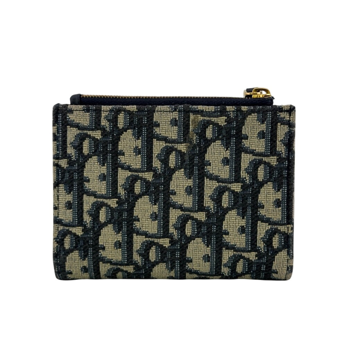 Christian Dior Navy Canvas Wallet (Bi-Fold) (Pre-Owned)