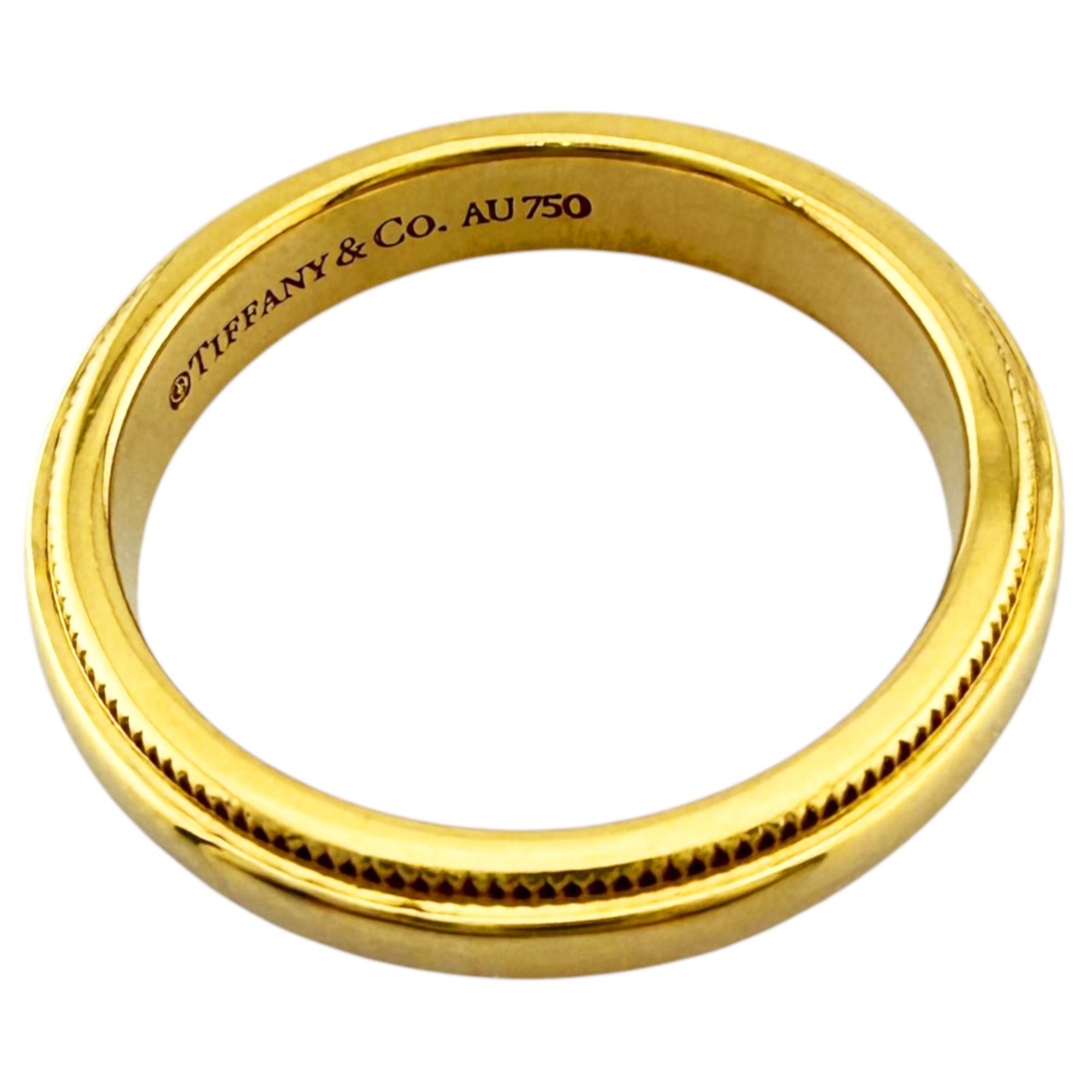 Tiffany Gold Yellow Gold (18K) Band Ring (Pre-Owned)