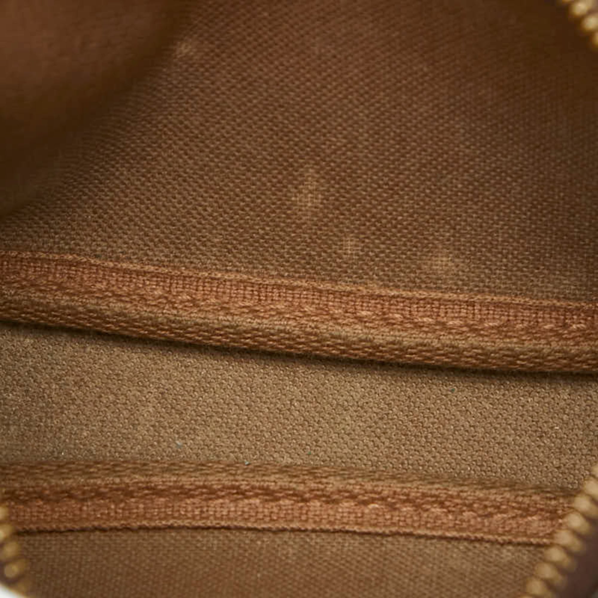 Louis Vuitton Brown Pvc Leather Handbag Pochette (Pre-Owned)