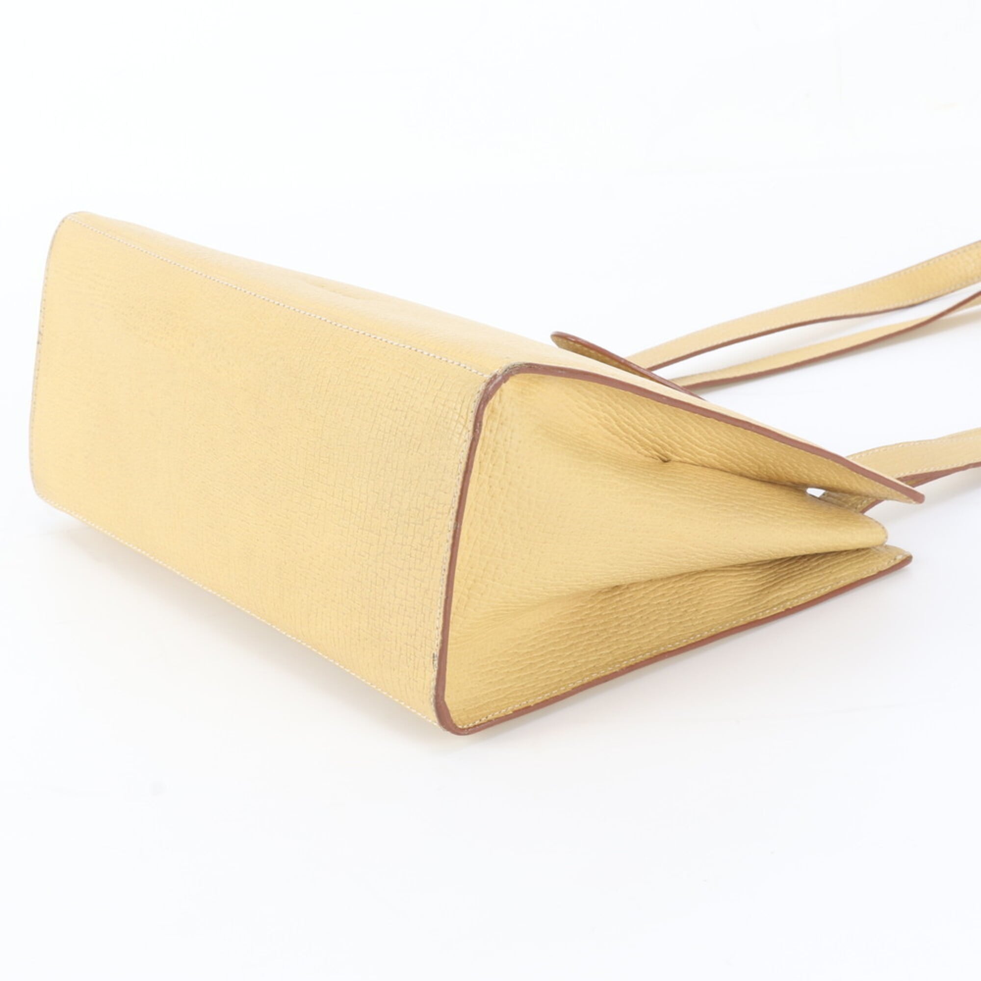 Loewe Yellow Leather Handbag Shoulder Bag Tote Bag (Pre-Owned)