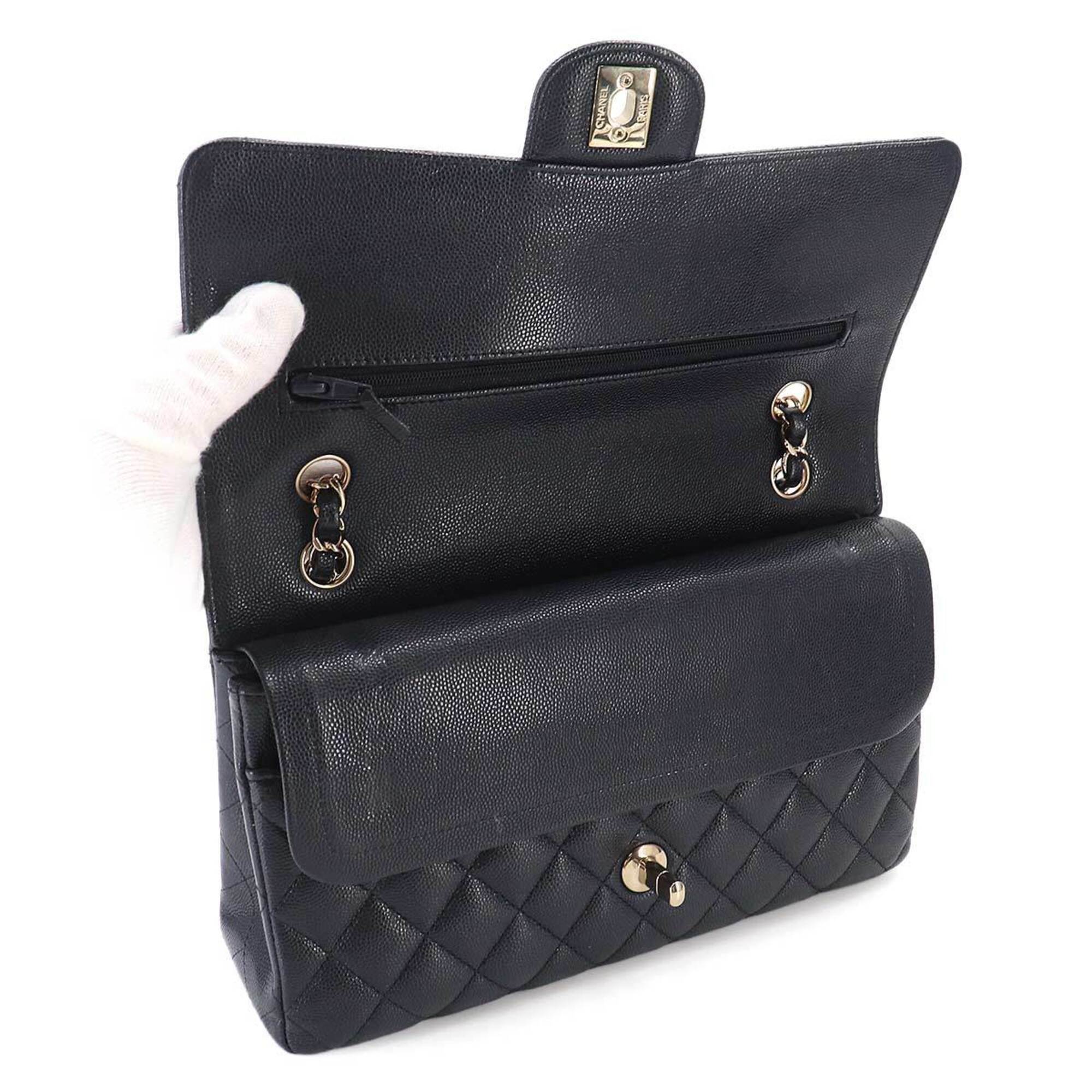 Chanel Matelasse Navy Grained Calfskin Handbag Shoulder Bag (Pre-Owned)
