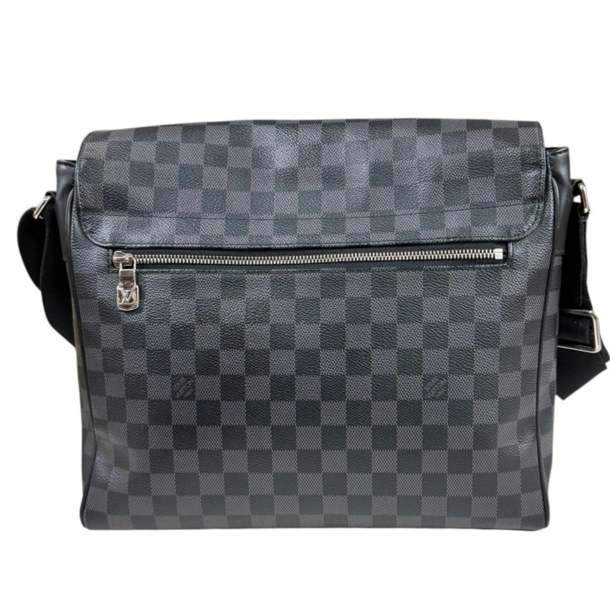 Louis Vuitton Damier Graphite Black Gray Damier Graphite Shoulder Bag (Pre-Owned)