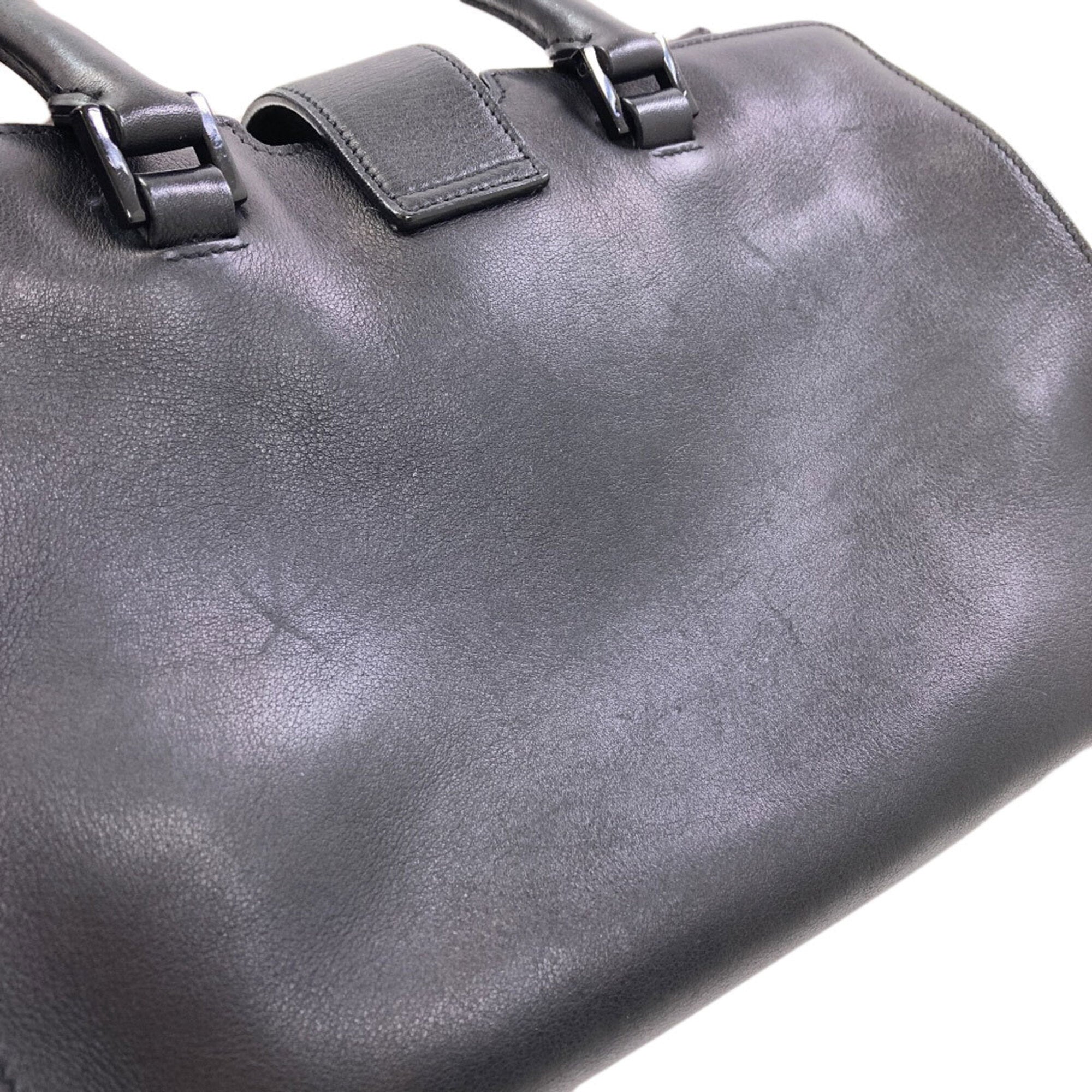 Saint Laurent Black Leather Handbag (Pre-Owned)