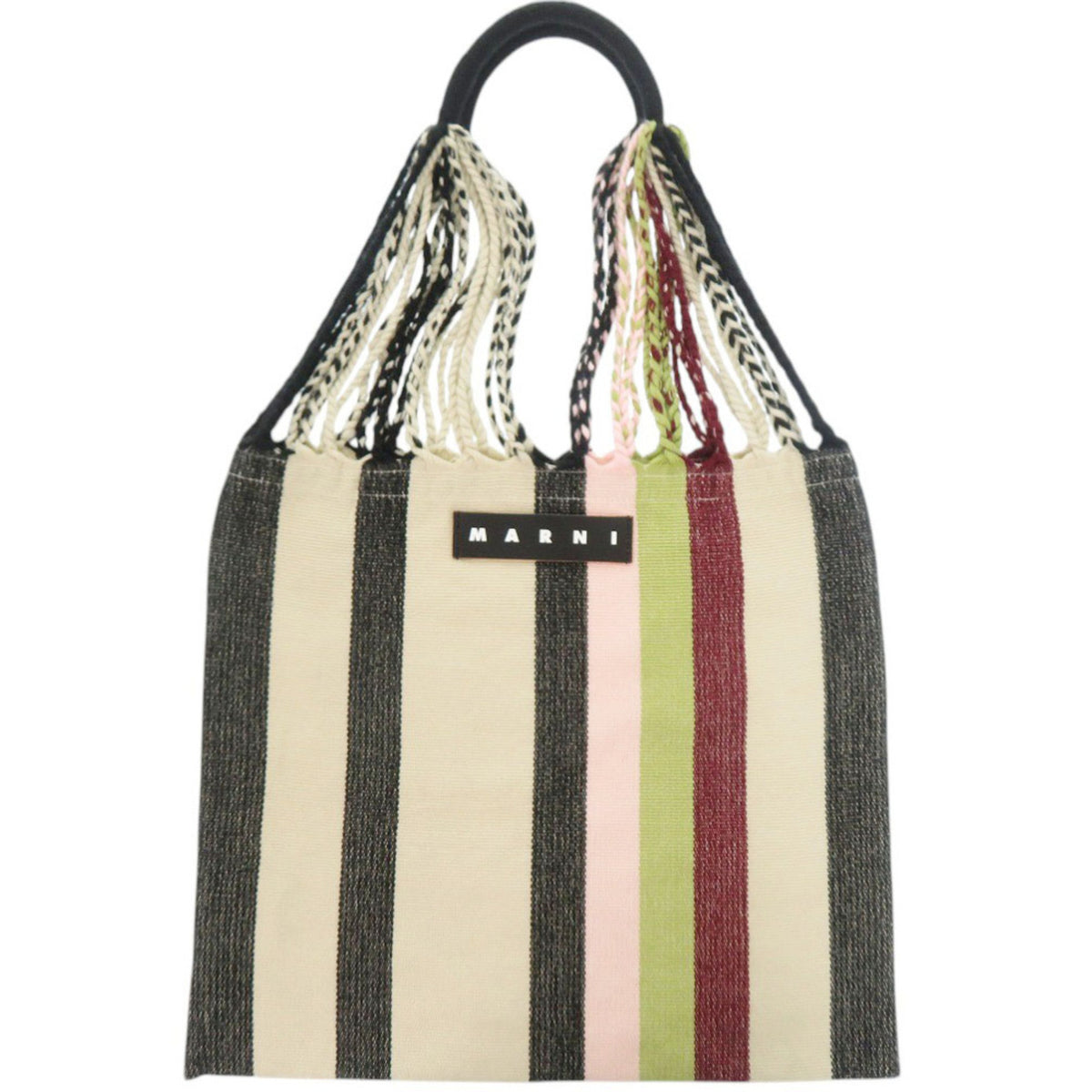 Marni Beige Multi-Color Polyester Tote Bag (Pre-Owned)