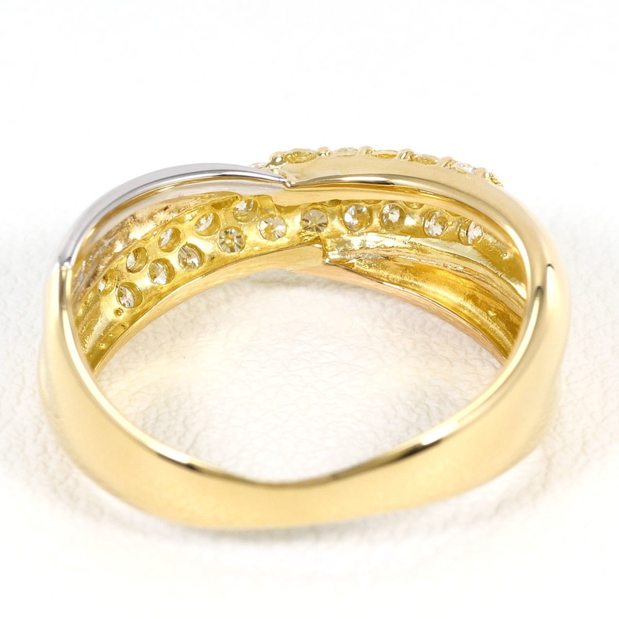 Unbranded Pink Gold Platinum Yellow Gold Yellow Gold (18K) Pink Gold (18K) Platinum 900 Band Ring (Pre-Owned)