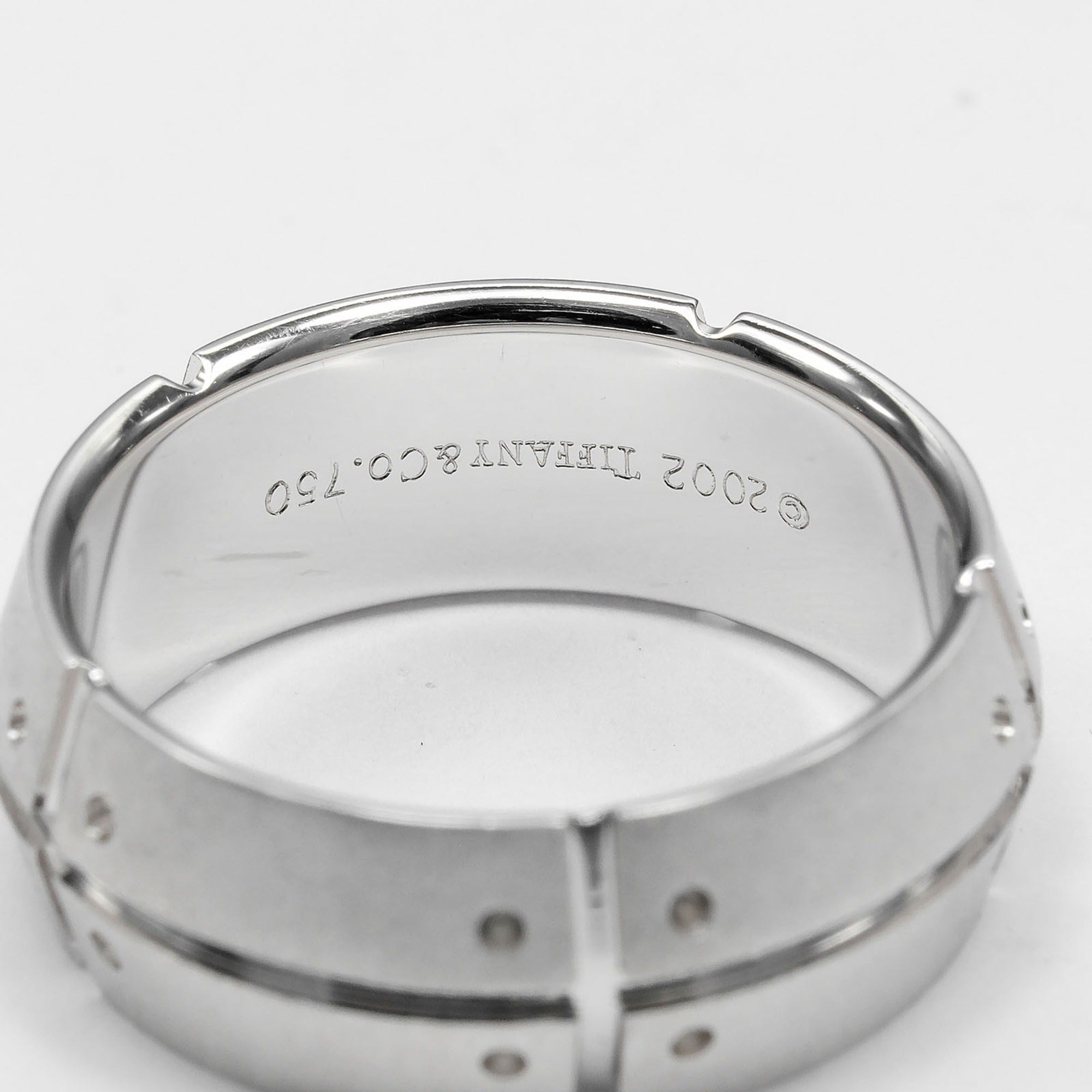 Tiffany White Gold (18K) Band Ring (Pre-Owned)