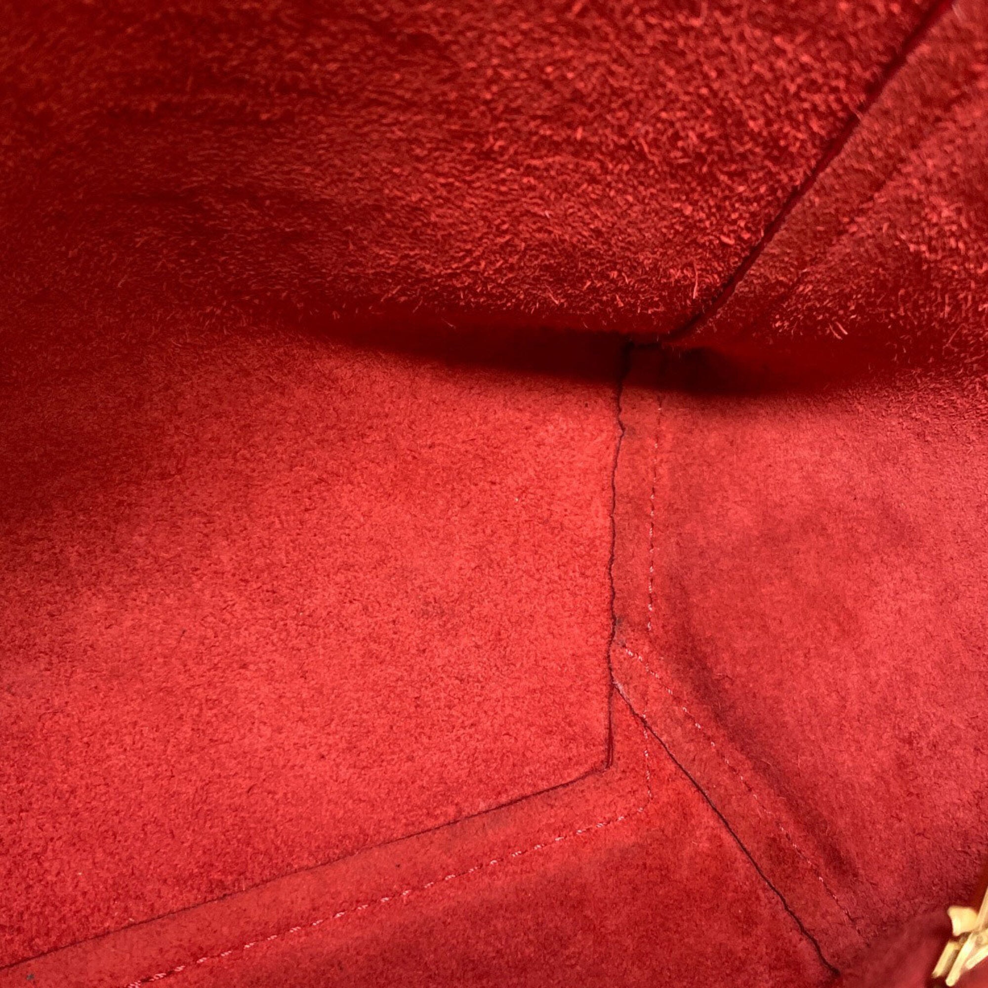 Celine Red Color Leather Shoulder Bag (Pre-Owned)