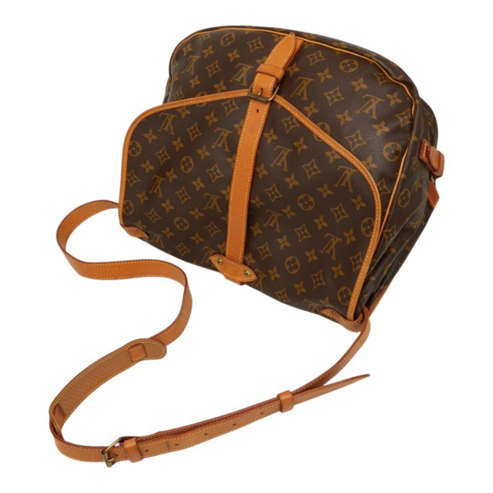 Louis Vuitton Brown Pvc Leather Shoulder Bag (Pre-Owned)