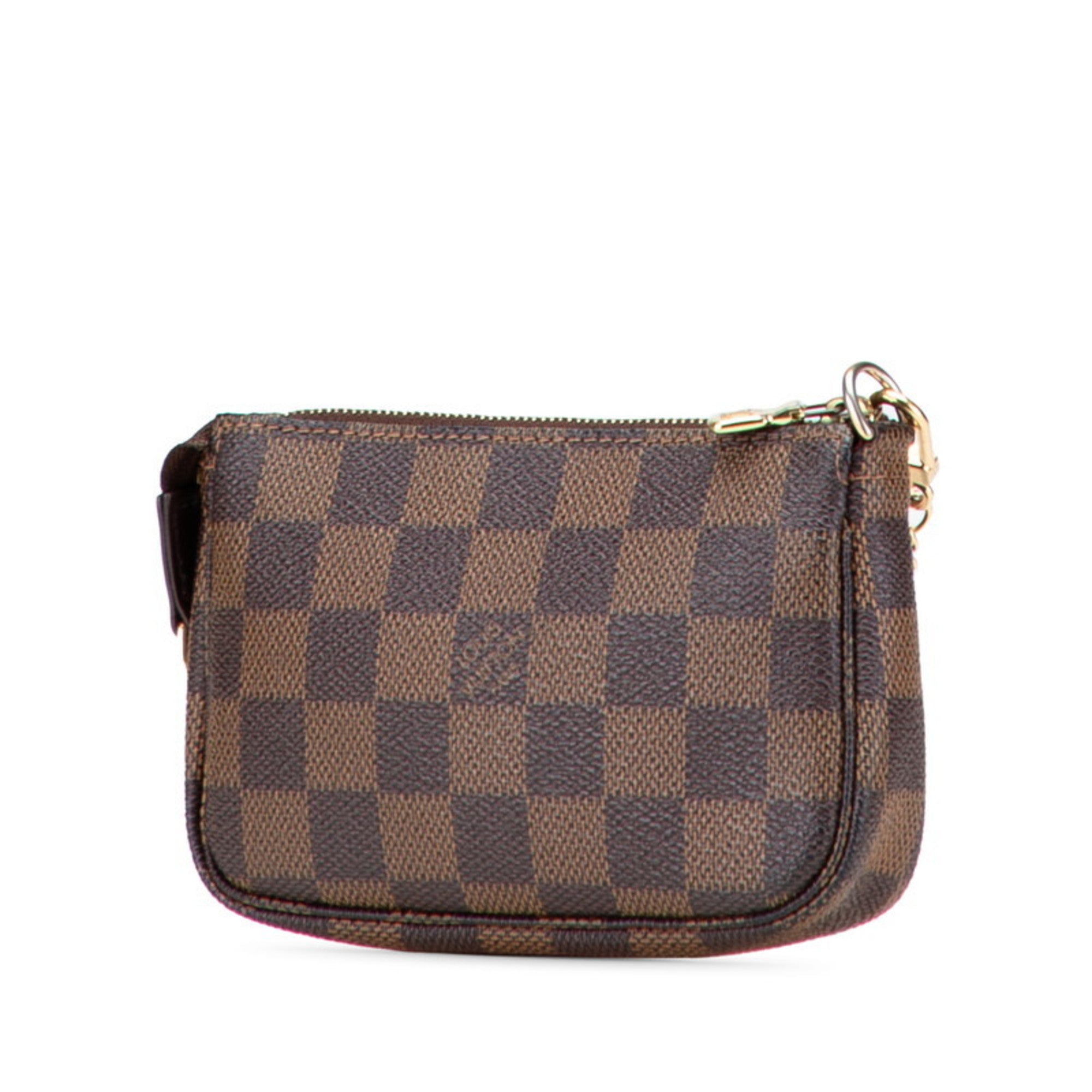 Louis Vuitton Damier Brown Pvc Leather Handbag Pochette (Pre-Owned)